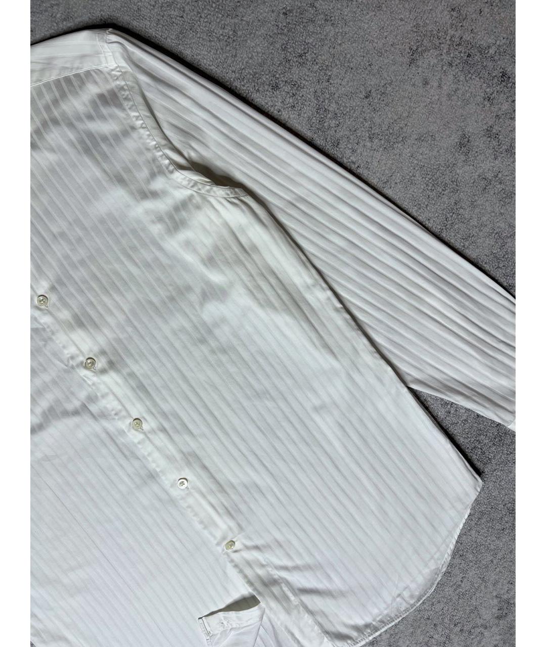 CANALI Белая хлопковая классическая рубашка, фото 5