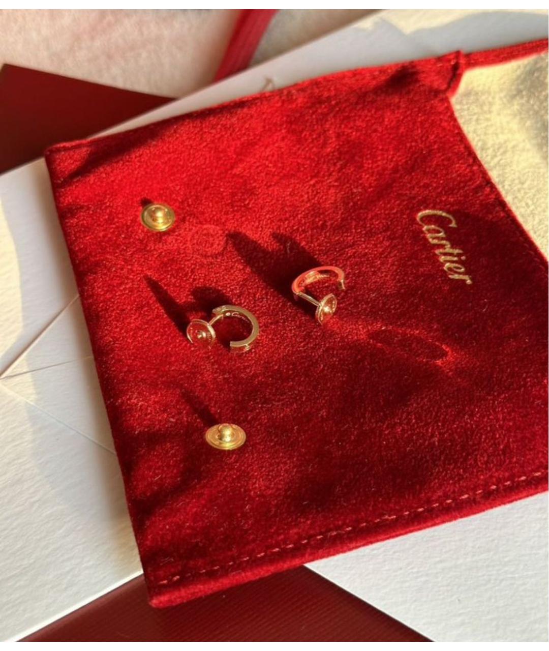 CARTIER Золотые серьги из розового золота, фото 6