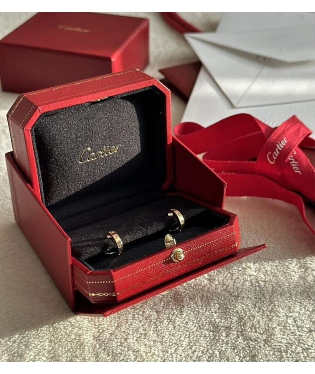 CARTIER Золотые серьги из розового золота, фото 2