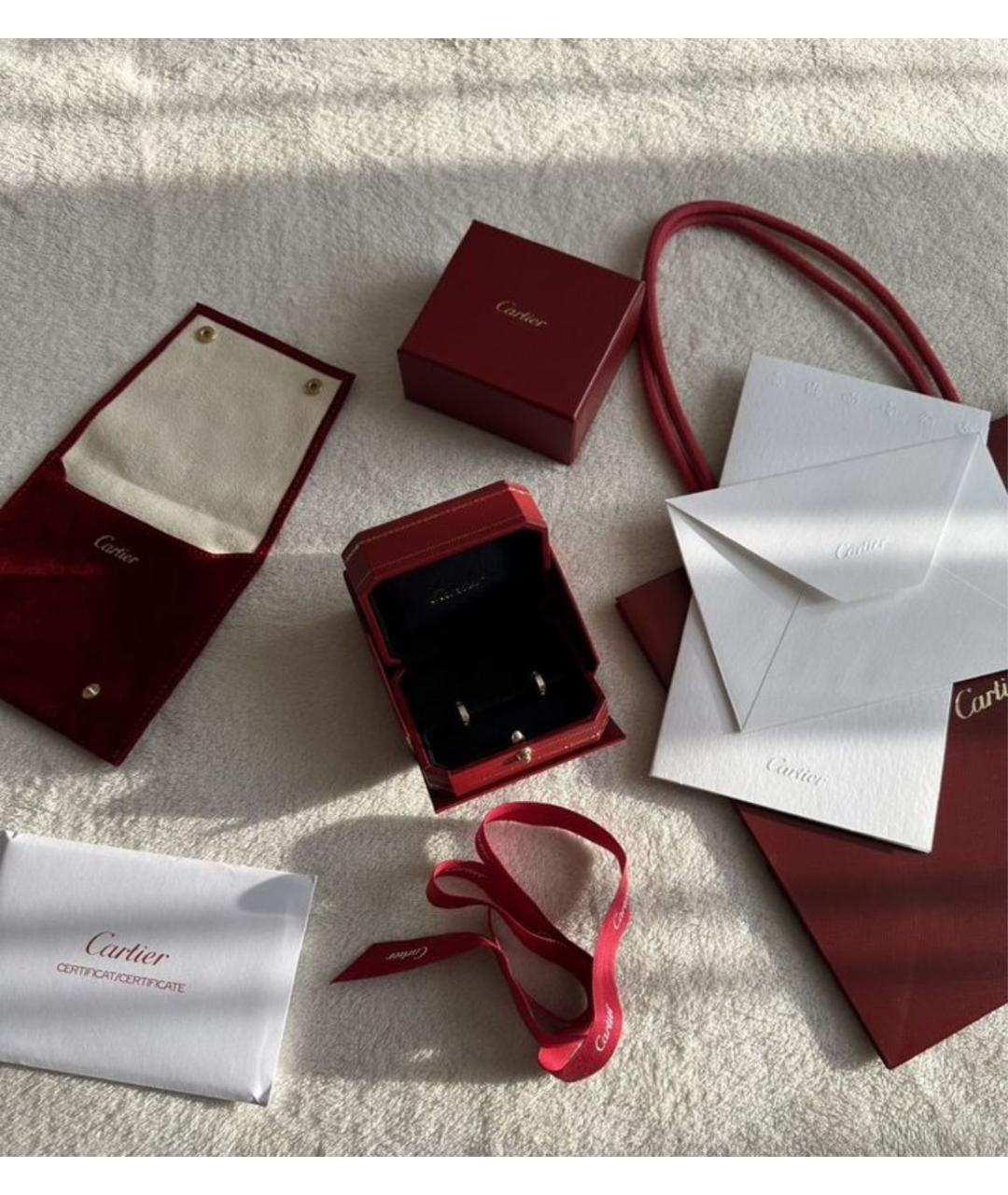 CARTIER Золотые серьги из розового золота, фото 3