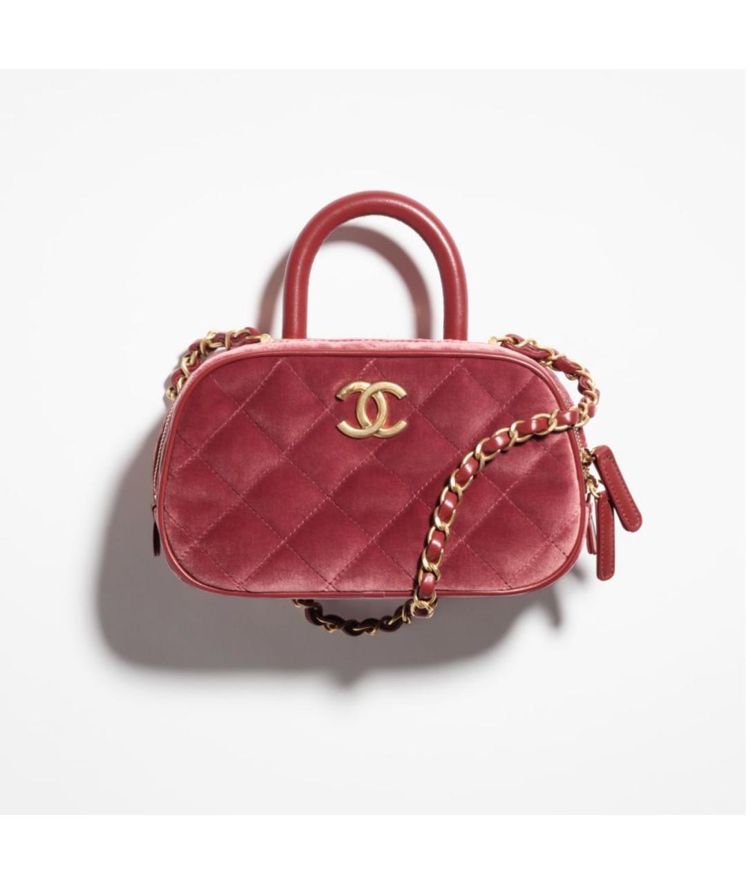 CHANEL Коралловая сумка с короткими ручками, фото 4