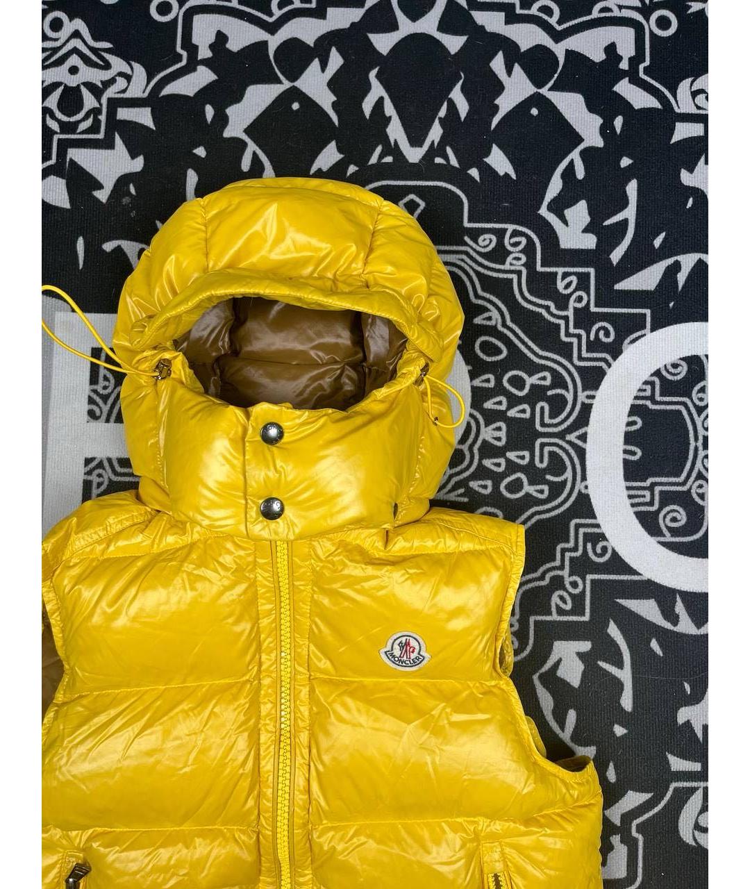 MONCLER Желтый жилет, фото 3