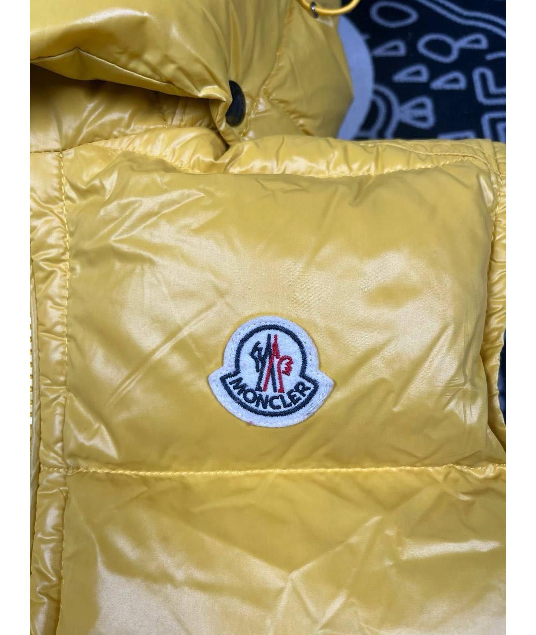 MONCLER Желтый жилет, фото 4