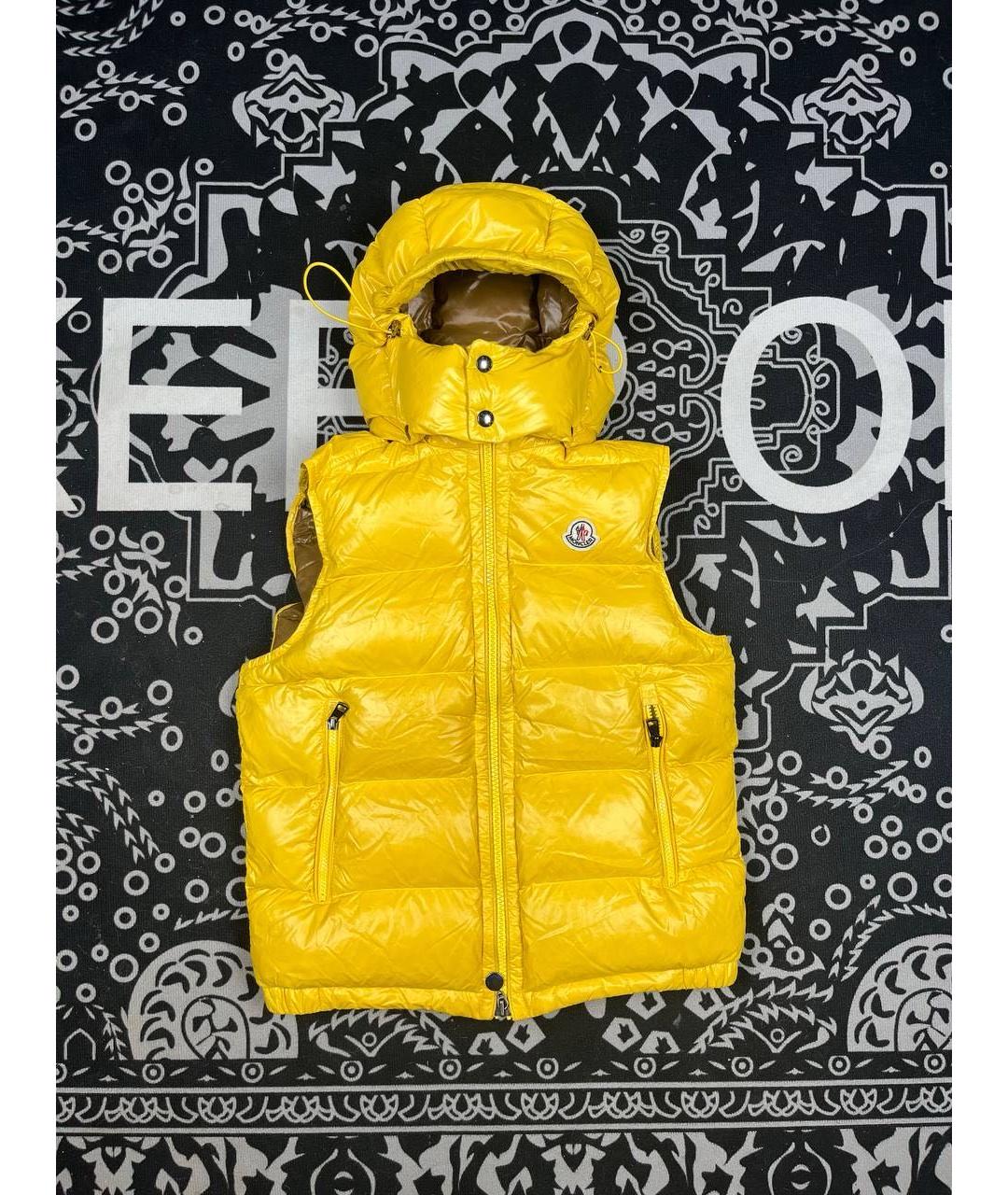 MONCLER Желтый жилет, фото 9