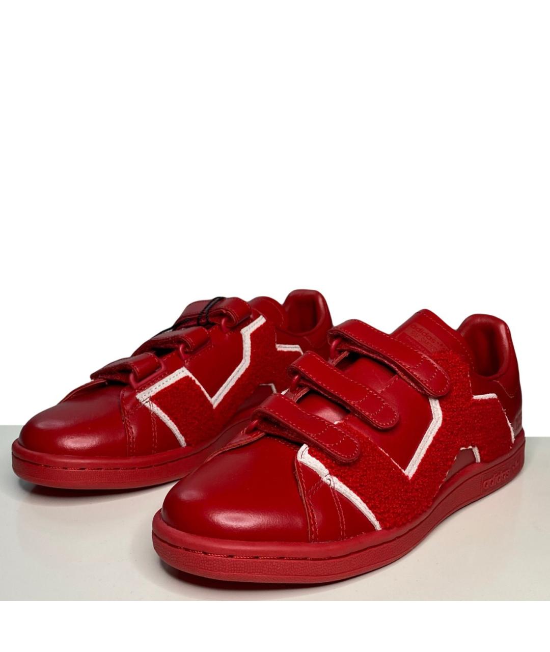 ADIDAS X RAF SIMONS Красные кожаные кеды, фото 2