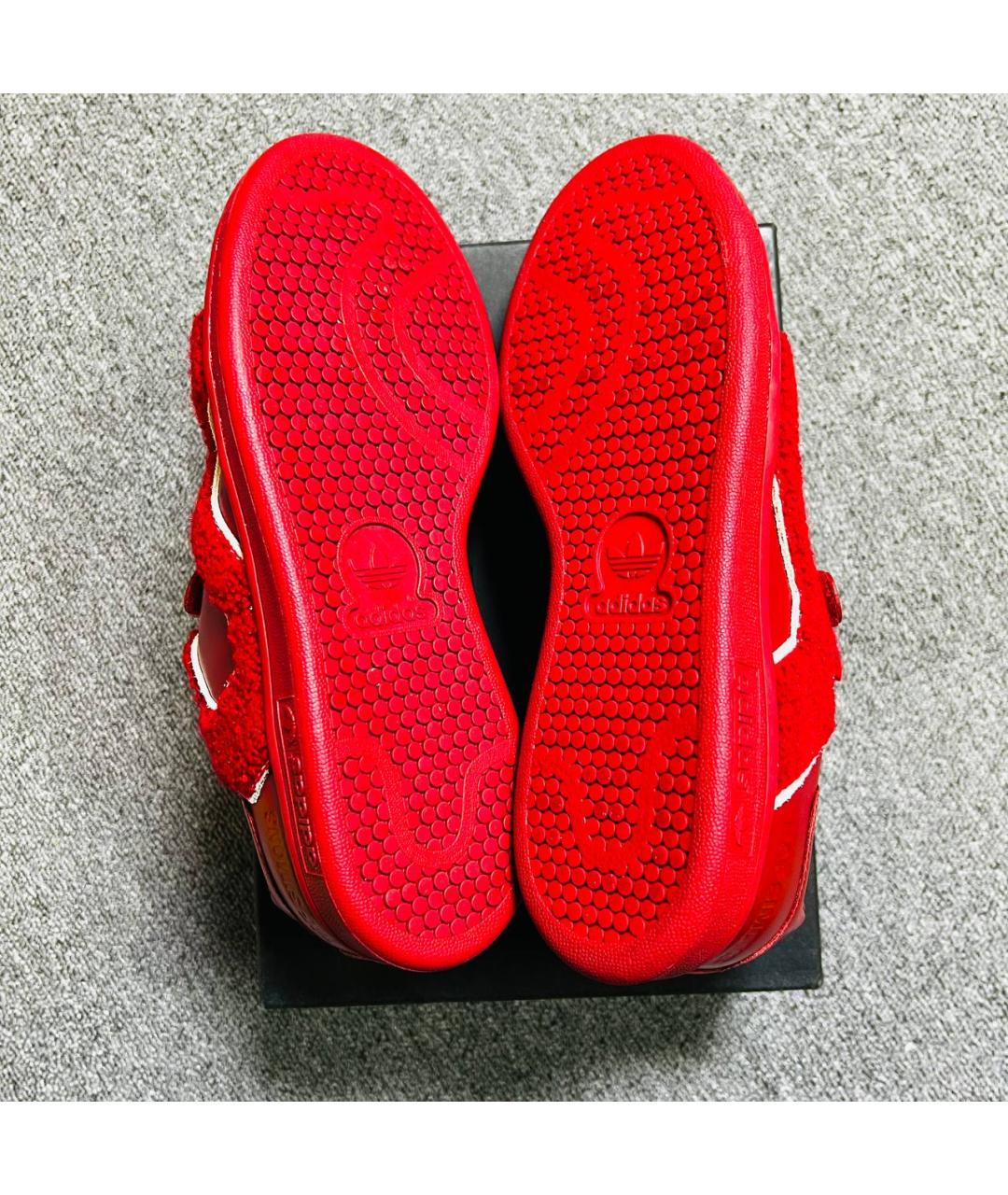 ADIDAS X RAF SIMONS Красные кожаные кеды, фото 5