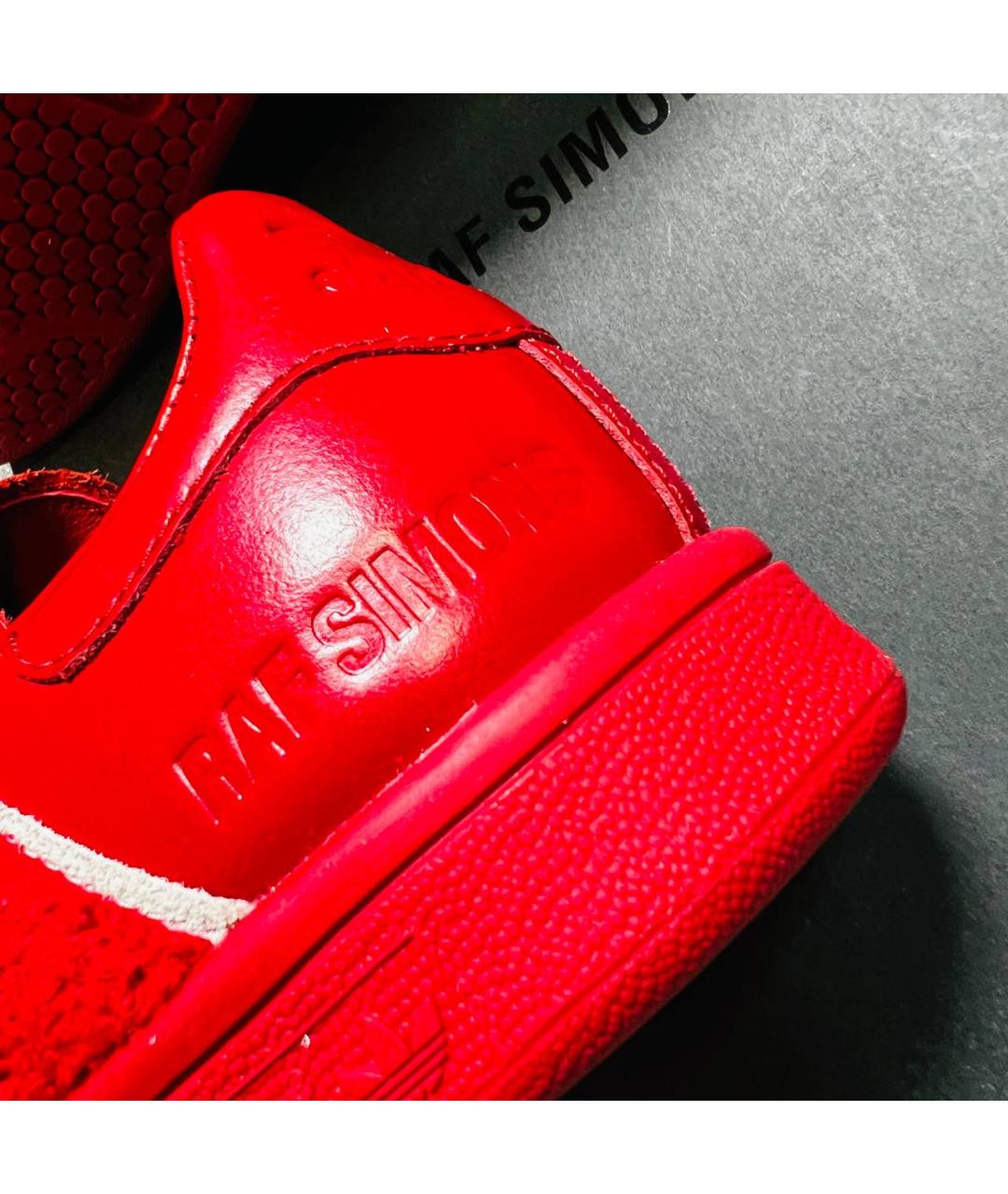 ADIDAS X RAF SIMONS Красные кожаные кеды, фото 7