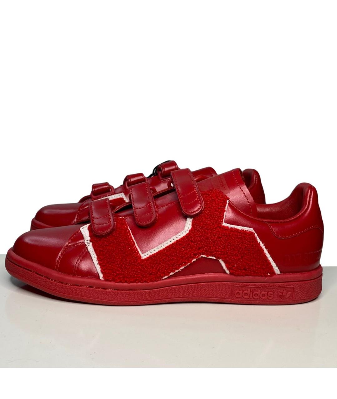 ADIDAS X RAF SIMONS Красные кожаные кеды, фото 7