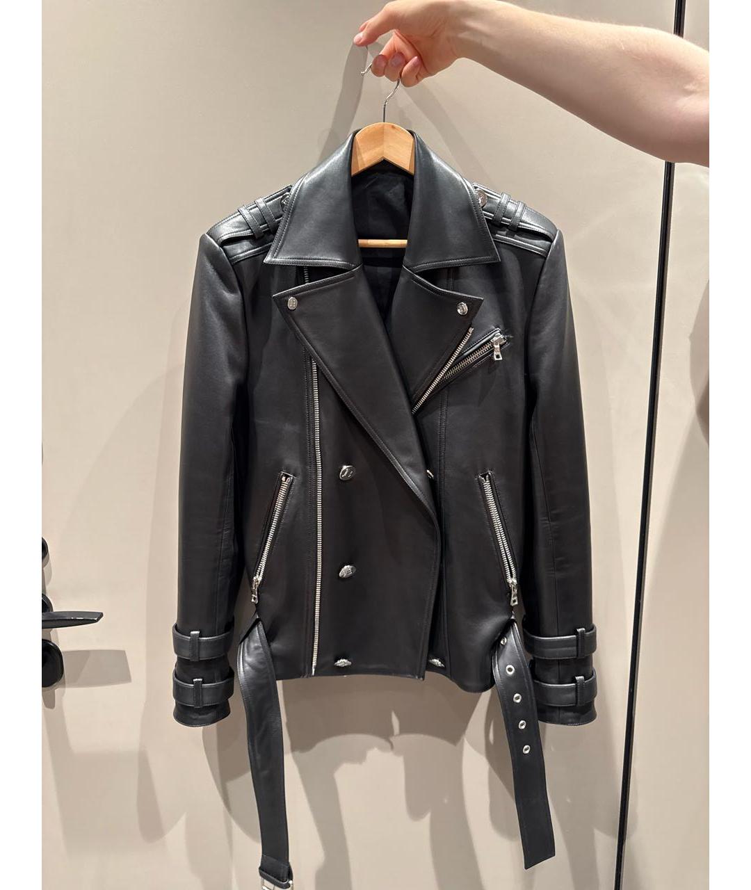 BALMAIN Черная кожаная куртка, фото 8