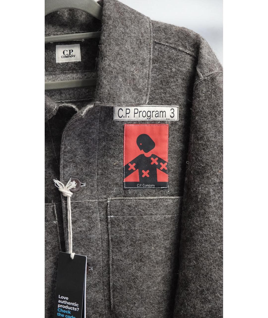 CP COMPANY Коричневая шерстяная куртка, фото 5