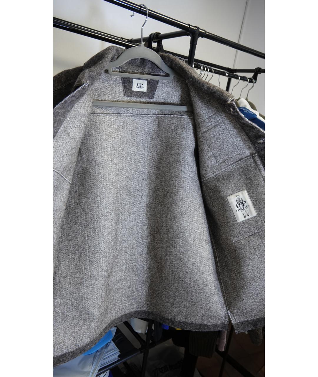 CP COMPANY Коричневая шерстяная куртка, фото 2