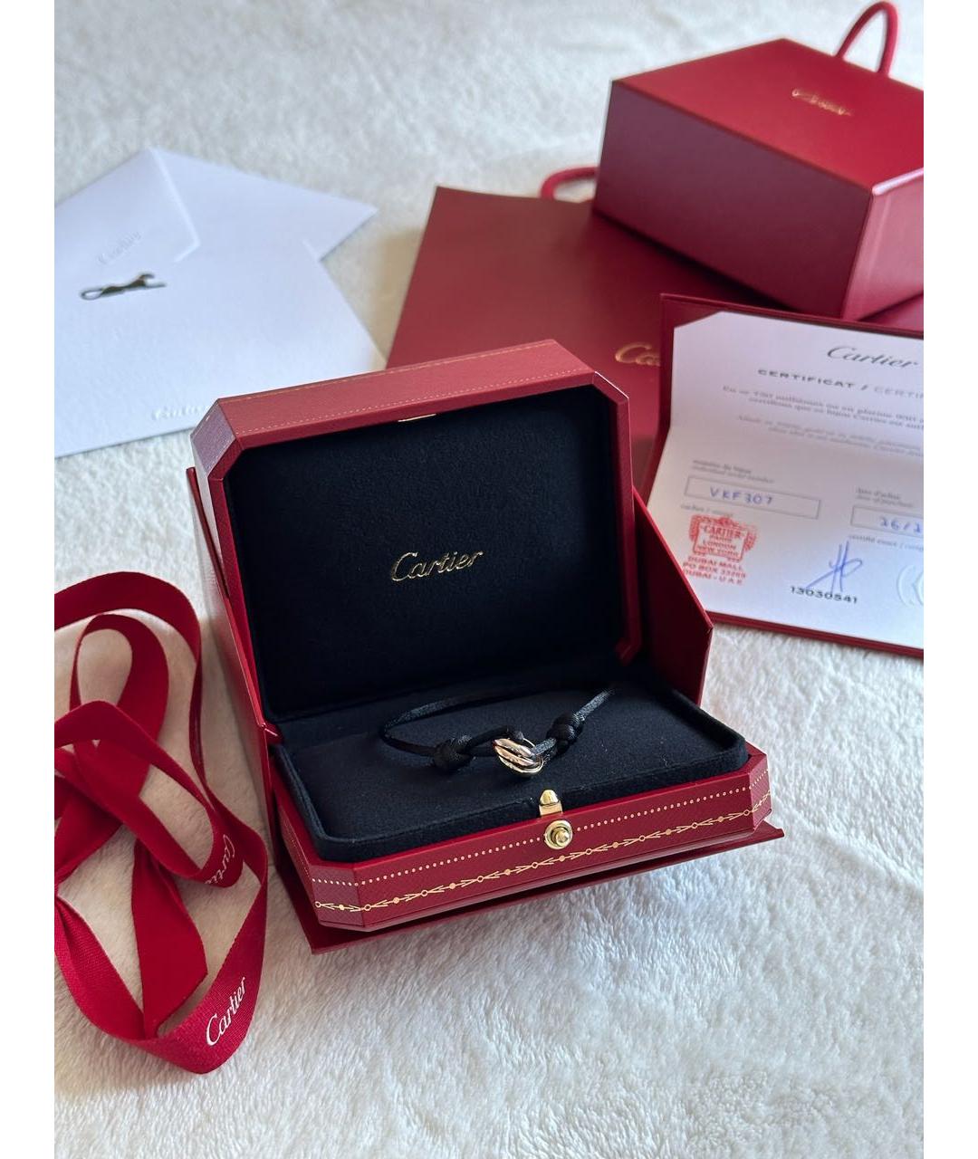 CARTIER Зеленый браслет из белого золота, фото 2