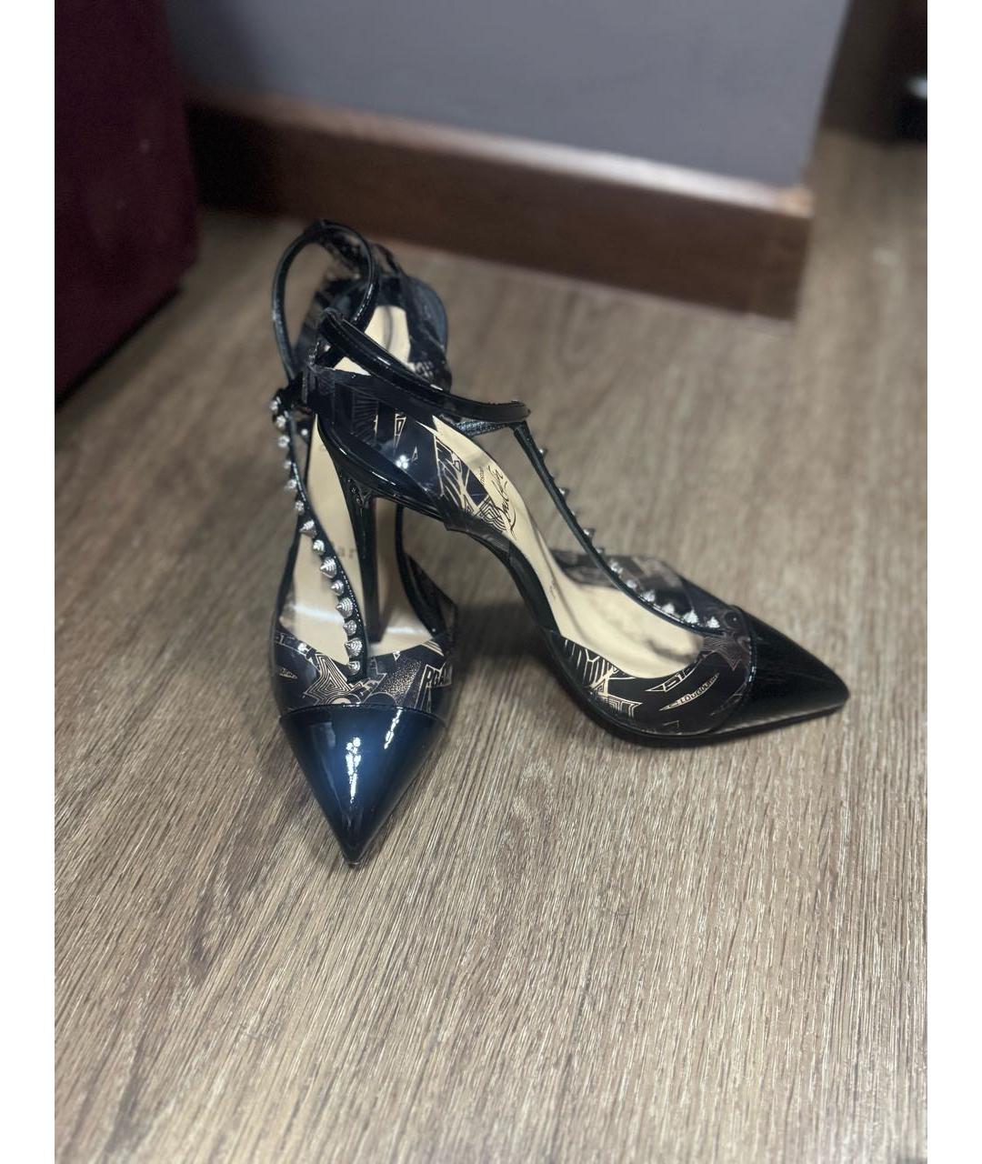 CHRISTIAN LOUBOUTIN Черные резиновые туфли, фото 2