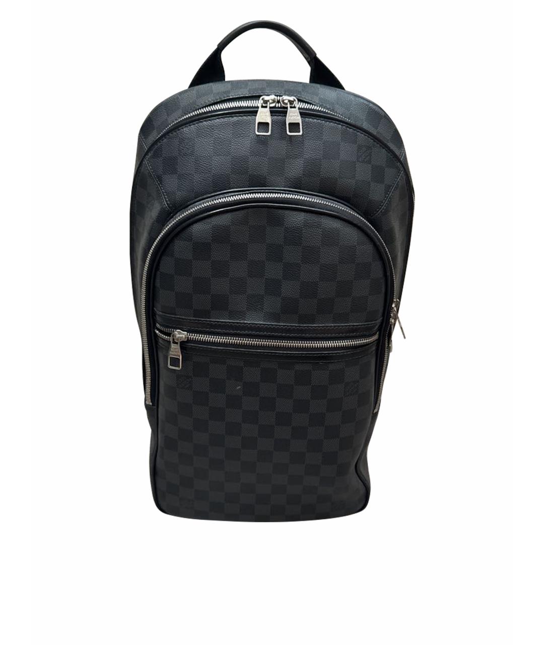 LOUIS VUITTON Черный кожаный рюкзак, фото 1