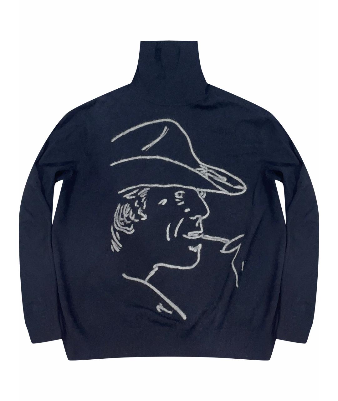 RALPH LAUREN PURPLE LABEL Черная кашемировая водолазка, фото 1