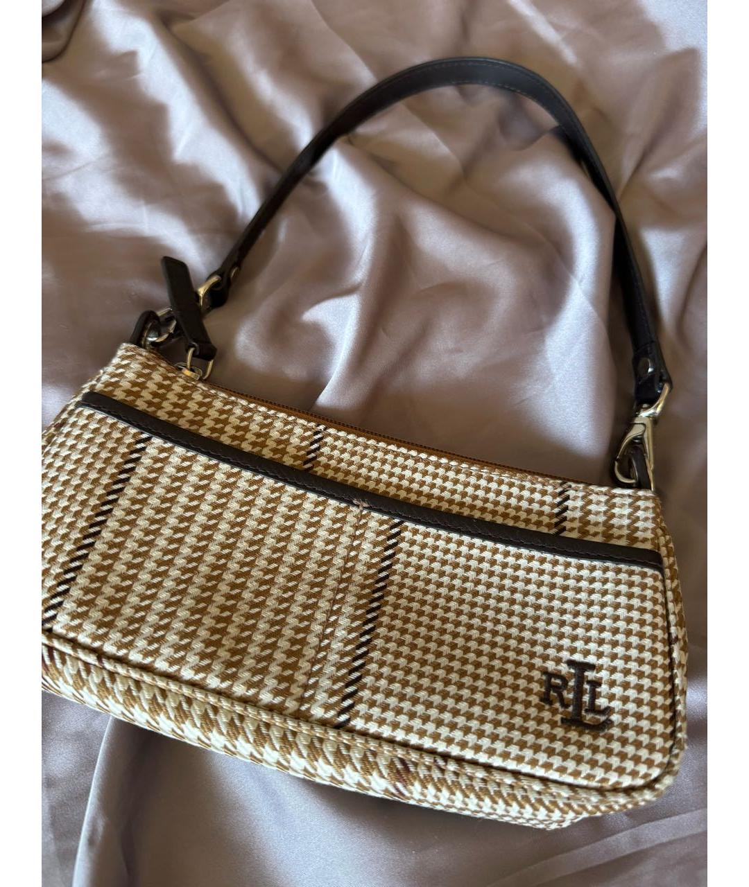 RALPH LAUREN Коричневая сумка с короткими ручками, фото 2