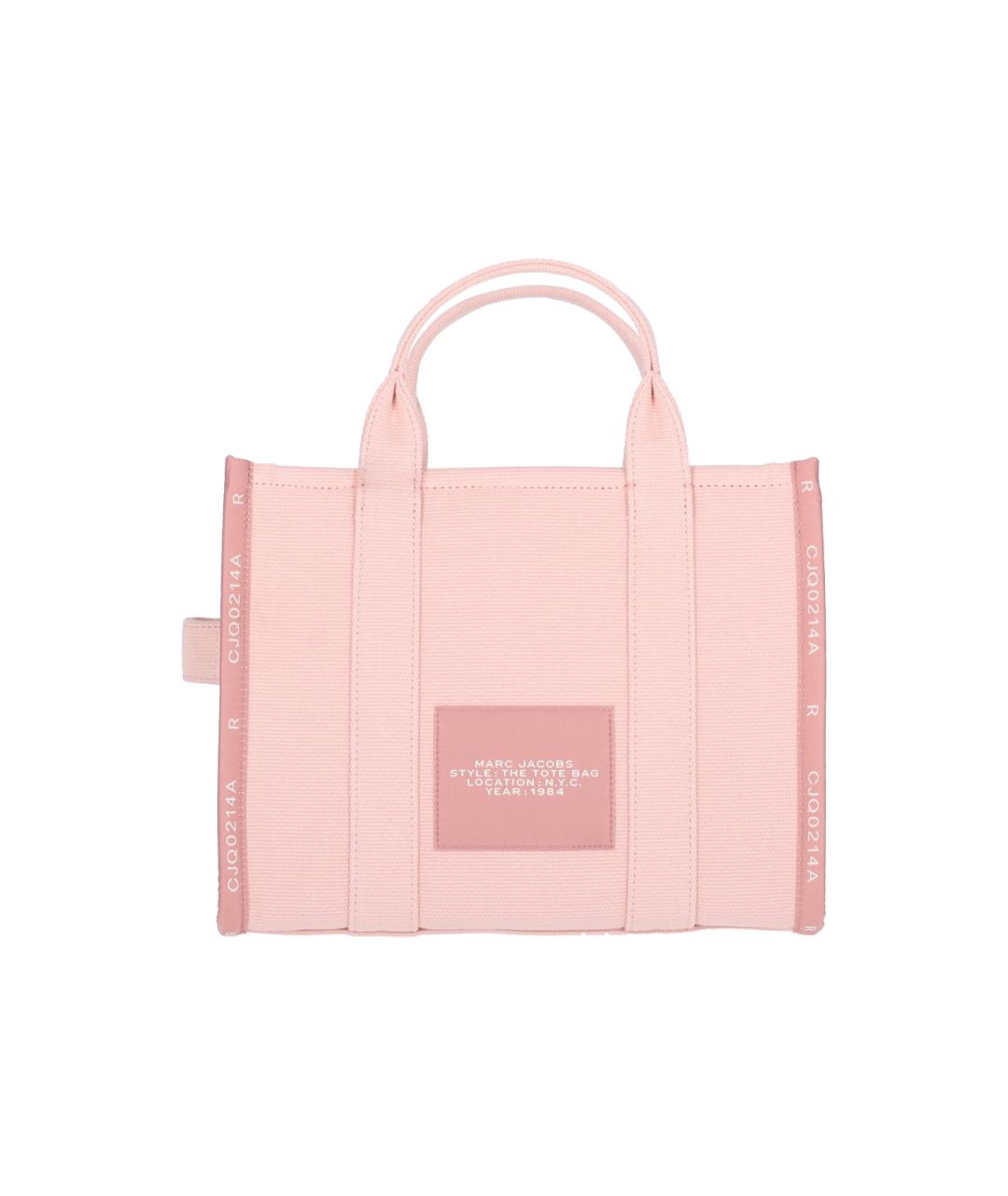 MARC JACOBS Розовая хлопковая сумка тоут, фото 3