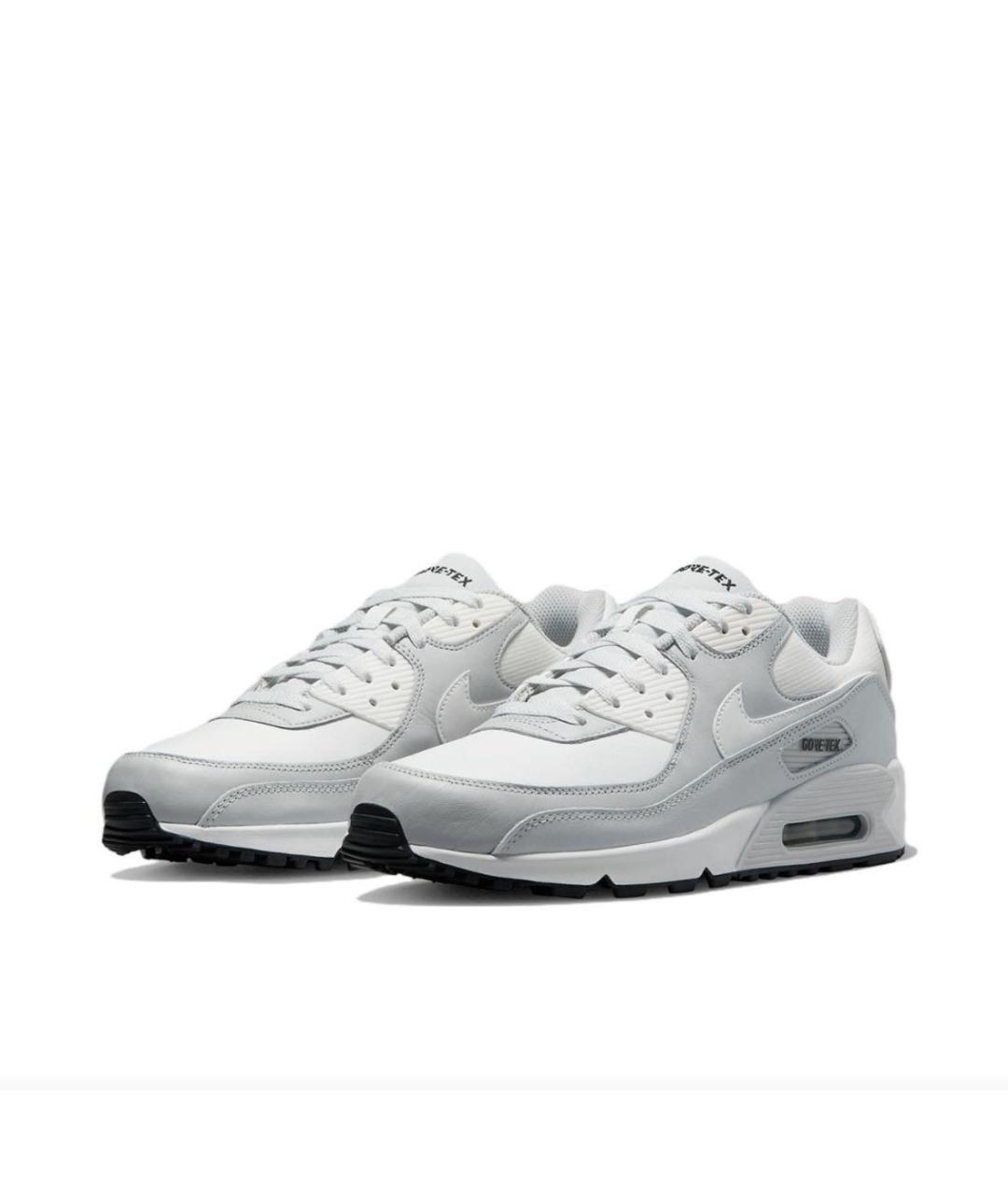 NIKE Белые кожаные низкие кроссовки / кеды, фото 2