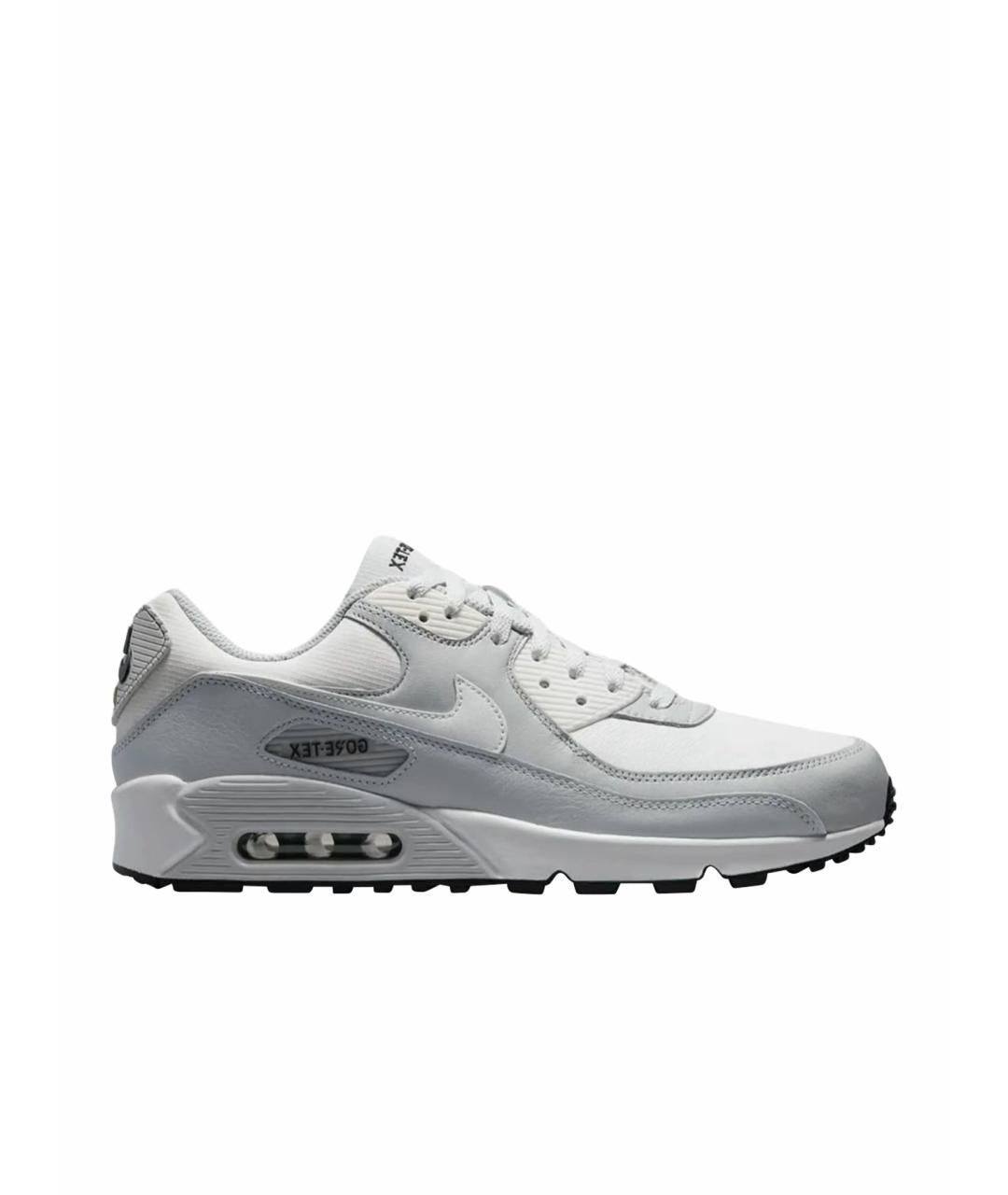 NIKE Белые кожаные низкие кроссовки / кеды, фото 1