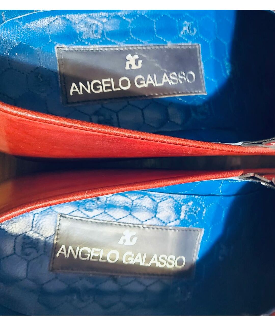 ANGELO GALASSO Бордовые кожаные туфли, фото 8