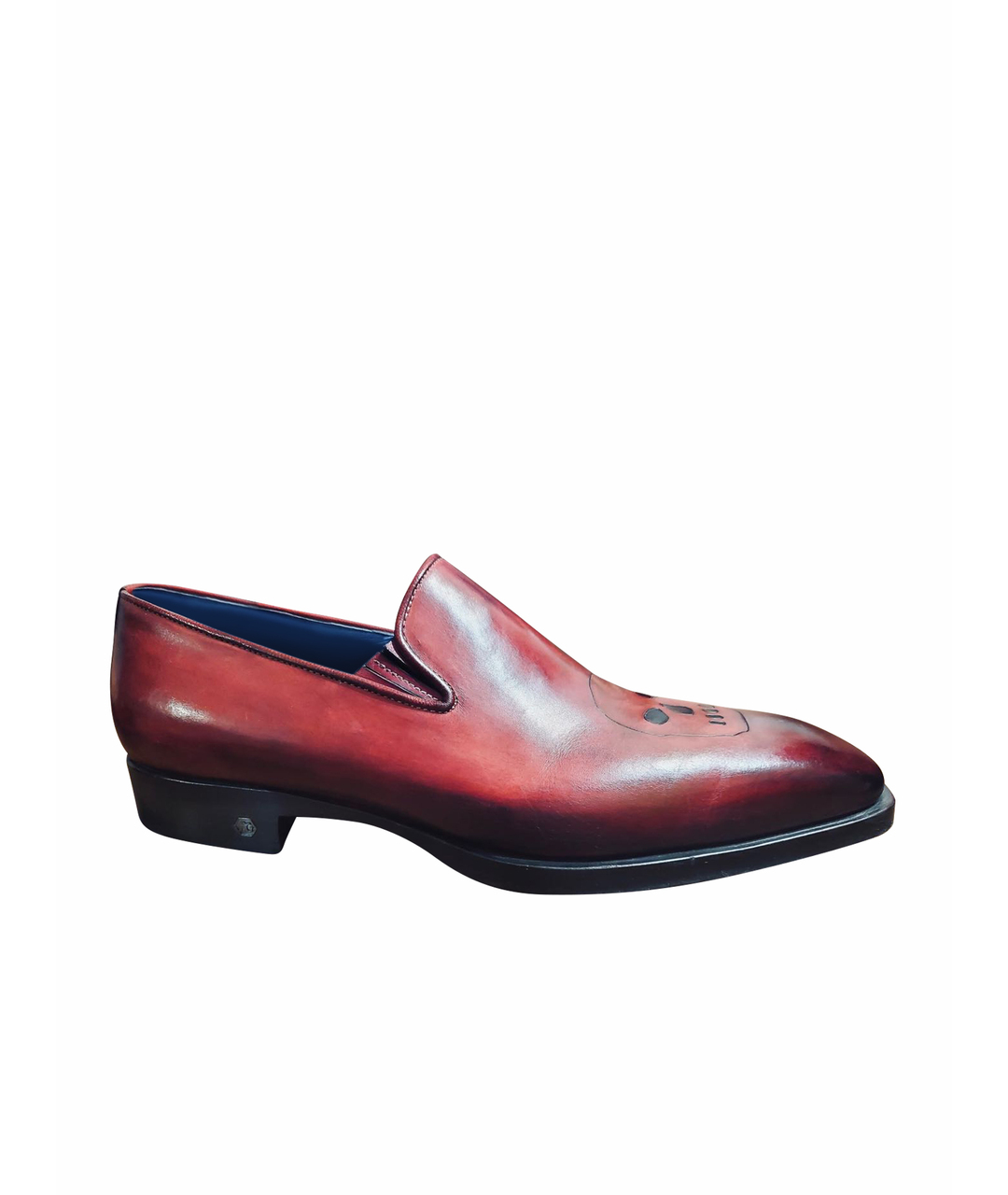 ANGELO GALASSO Бордовые кожаные туфли, фото 1