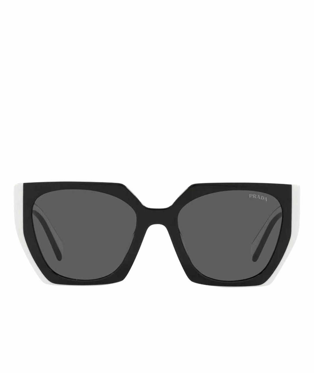 PRADA Черные пластиковые солнцезащитные очки, фото 1