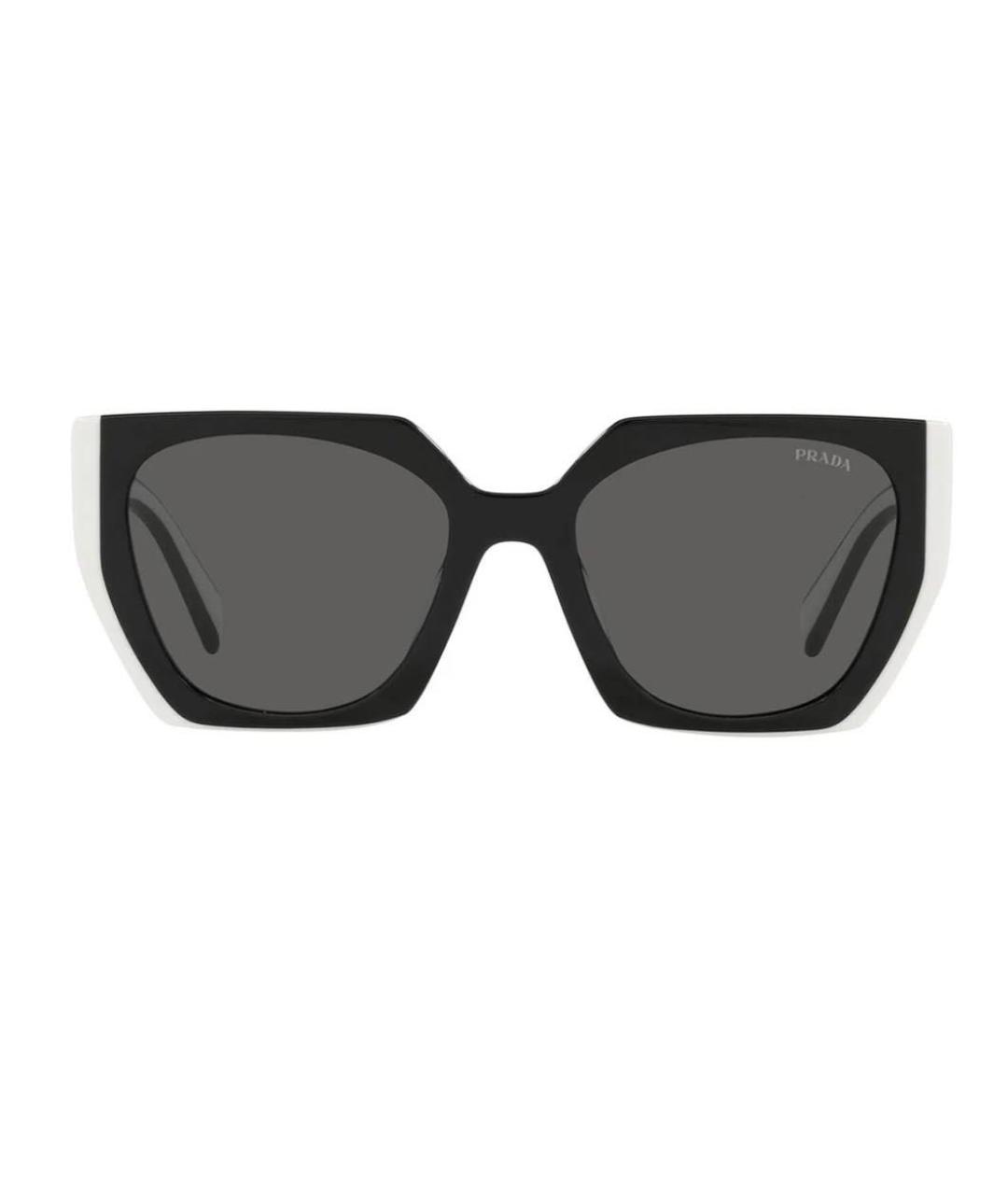 PRADA Черные пластиковые солнцезащитные очки, фото 5