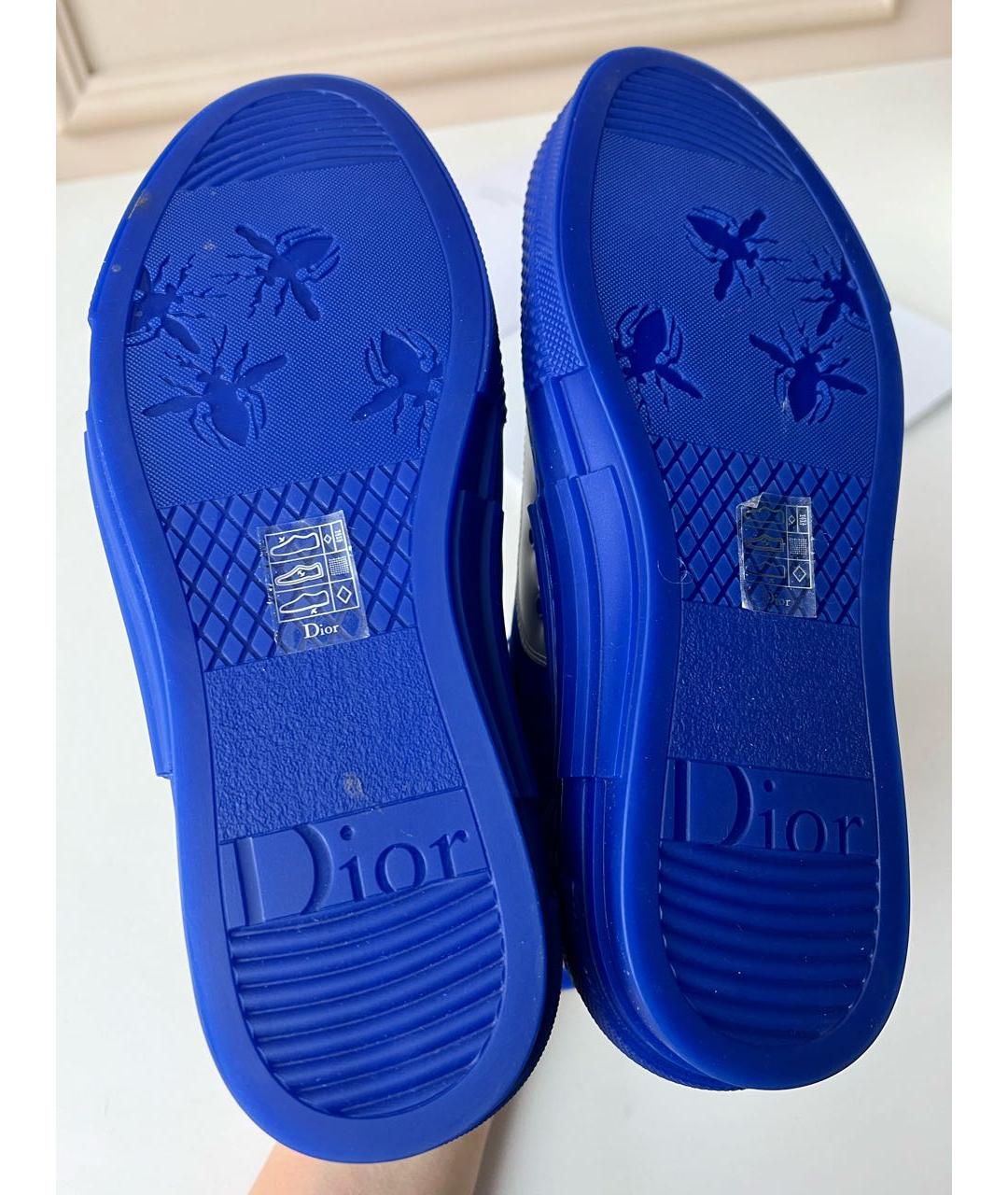 CHRISTIAN DIOR Синие высокие кроссовки / кеды, фото 2