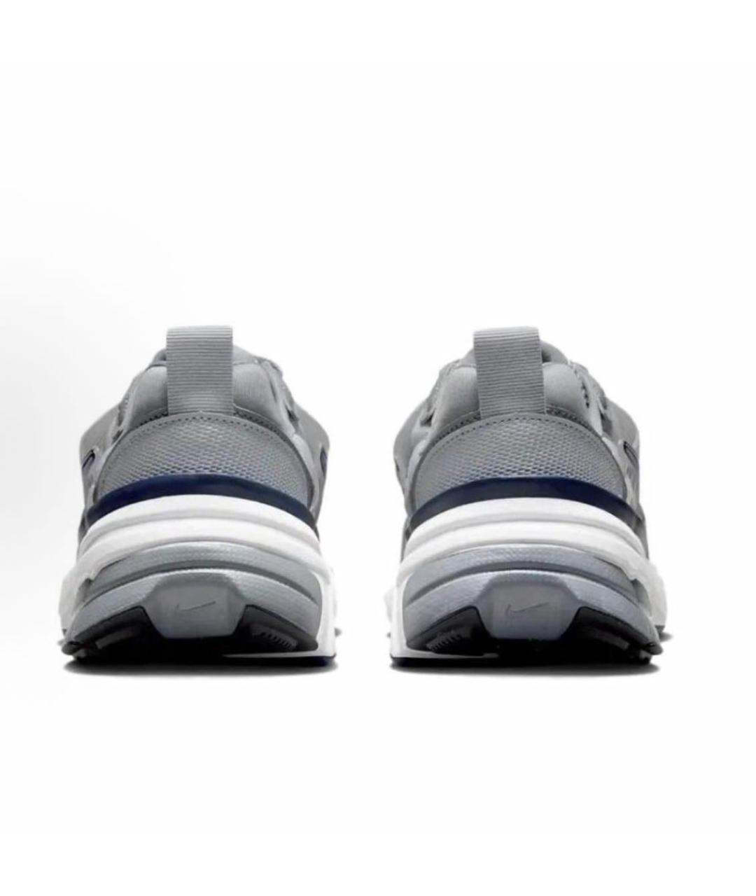 NIKE Серебряные текстильные низкие кроссовки / кеды, фото 4
