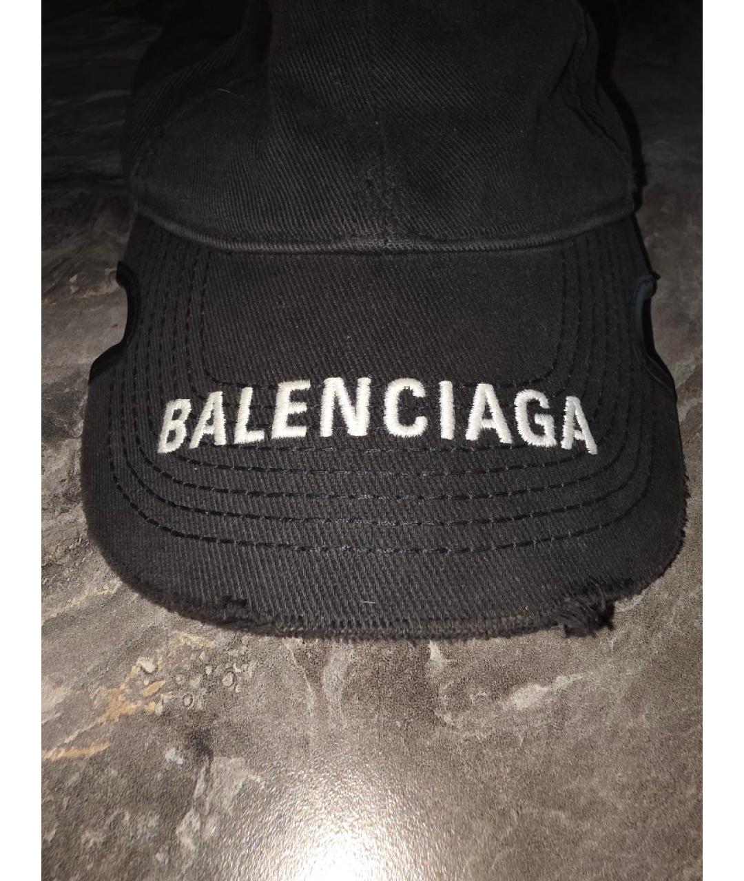 BALENCIAGA Черная кепка/бейсболка, фото 4