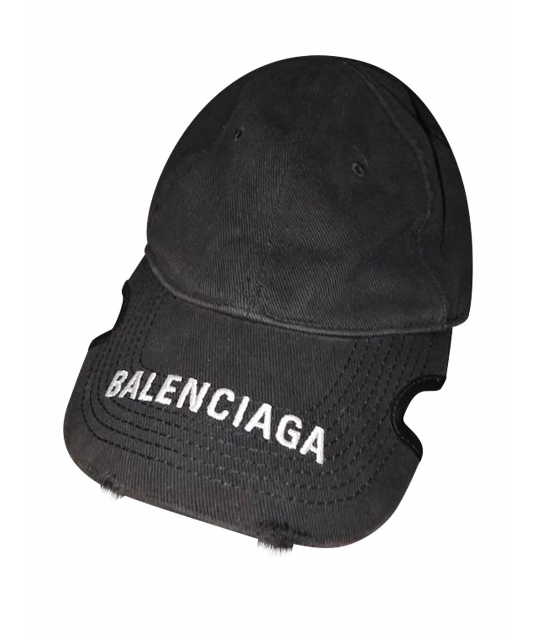 BALENCIAGA Черная кепка/бейсболка, фото 1