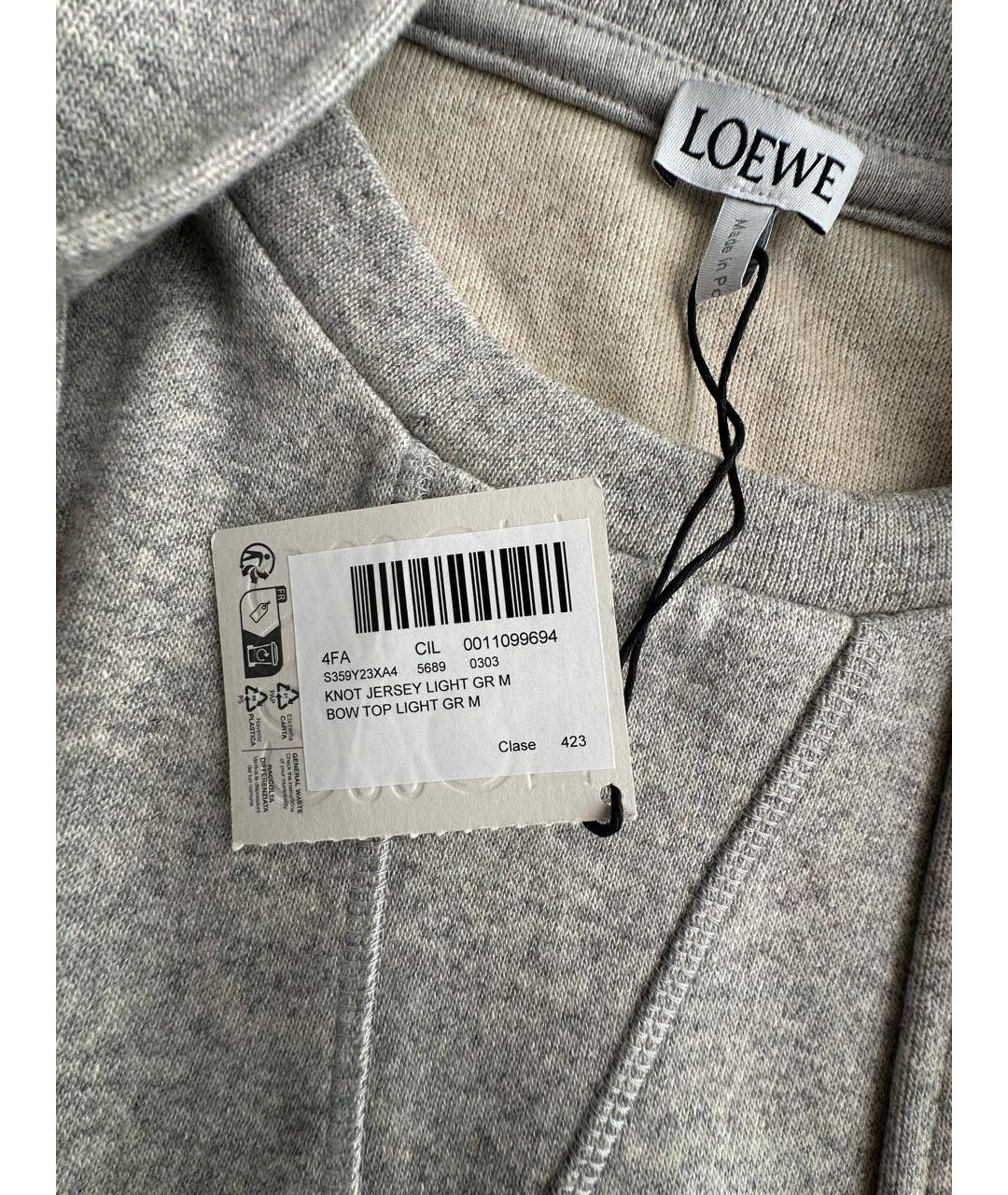 LOEWE Серый шерстяной джемпер / свитер, фото 5