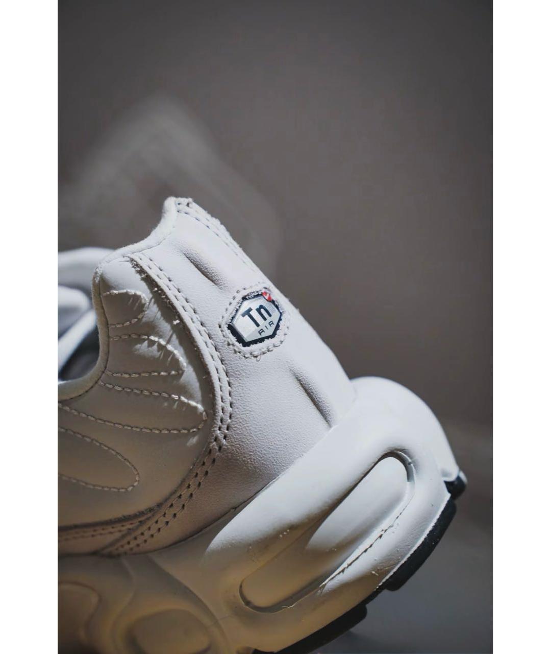 NIKE Белые кожаные низкие кроссовки / кеды, фото 5