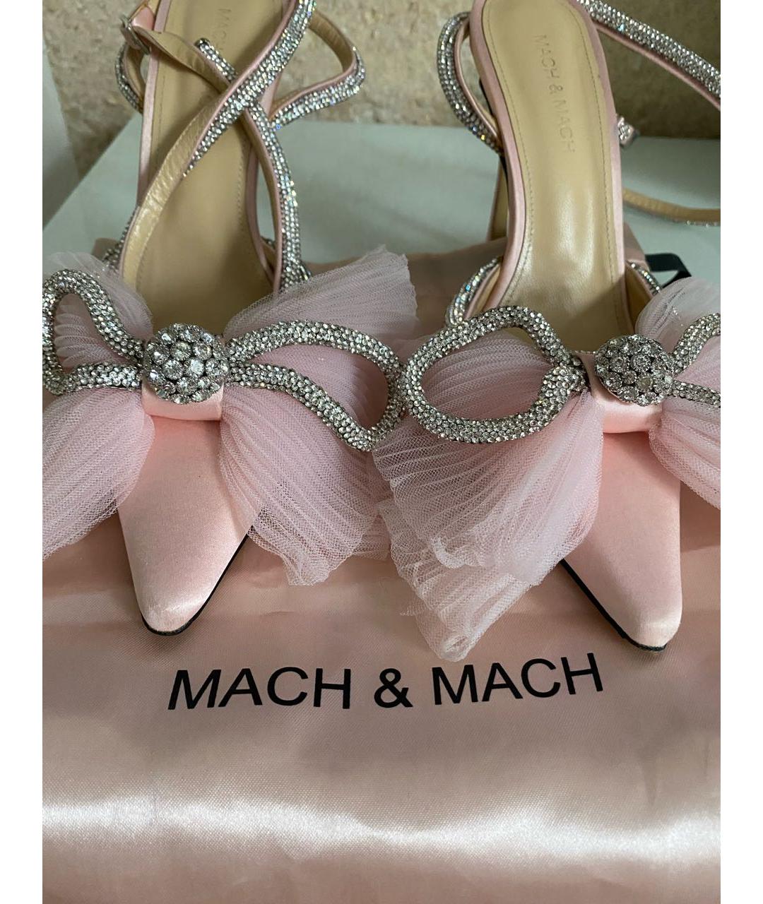 MACH&MACH Розовые текстильные туфли, фото 7