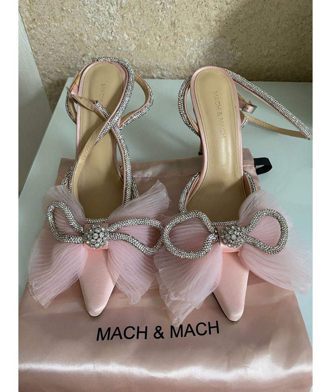 MACH&MACH Розовые текстильные туфли, фото 8