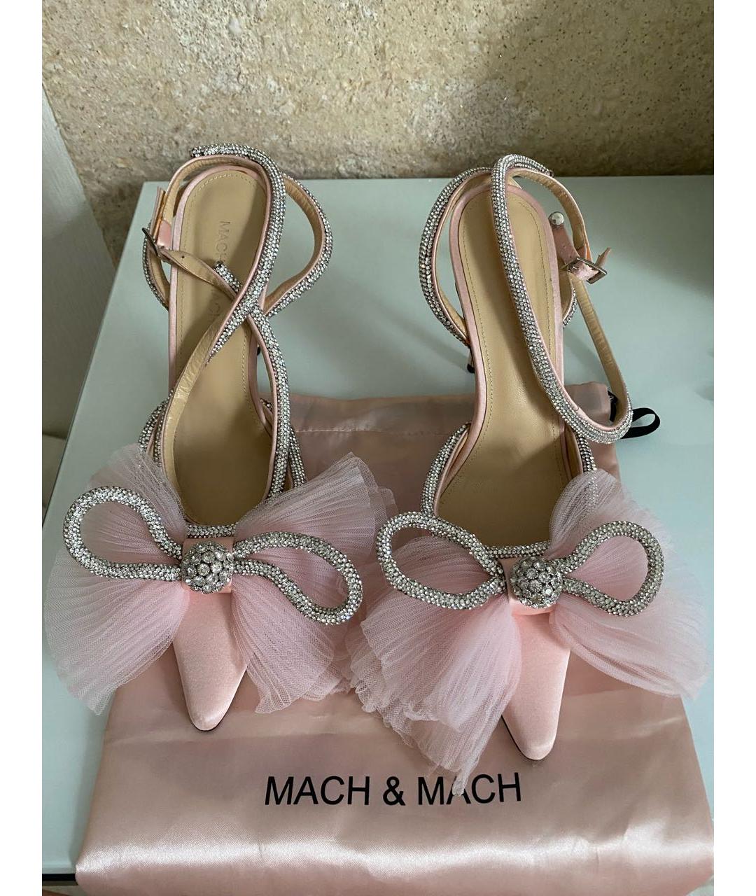 MACH&MACH Розовые текстильные туфли, фото 4