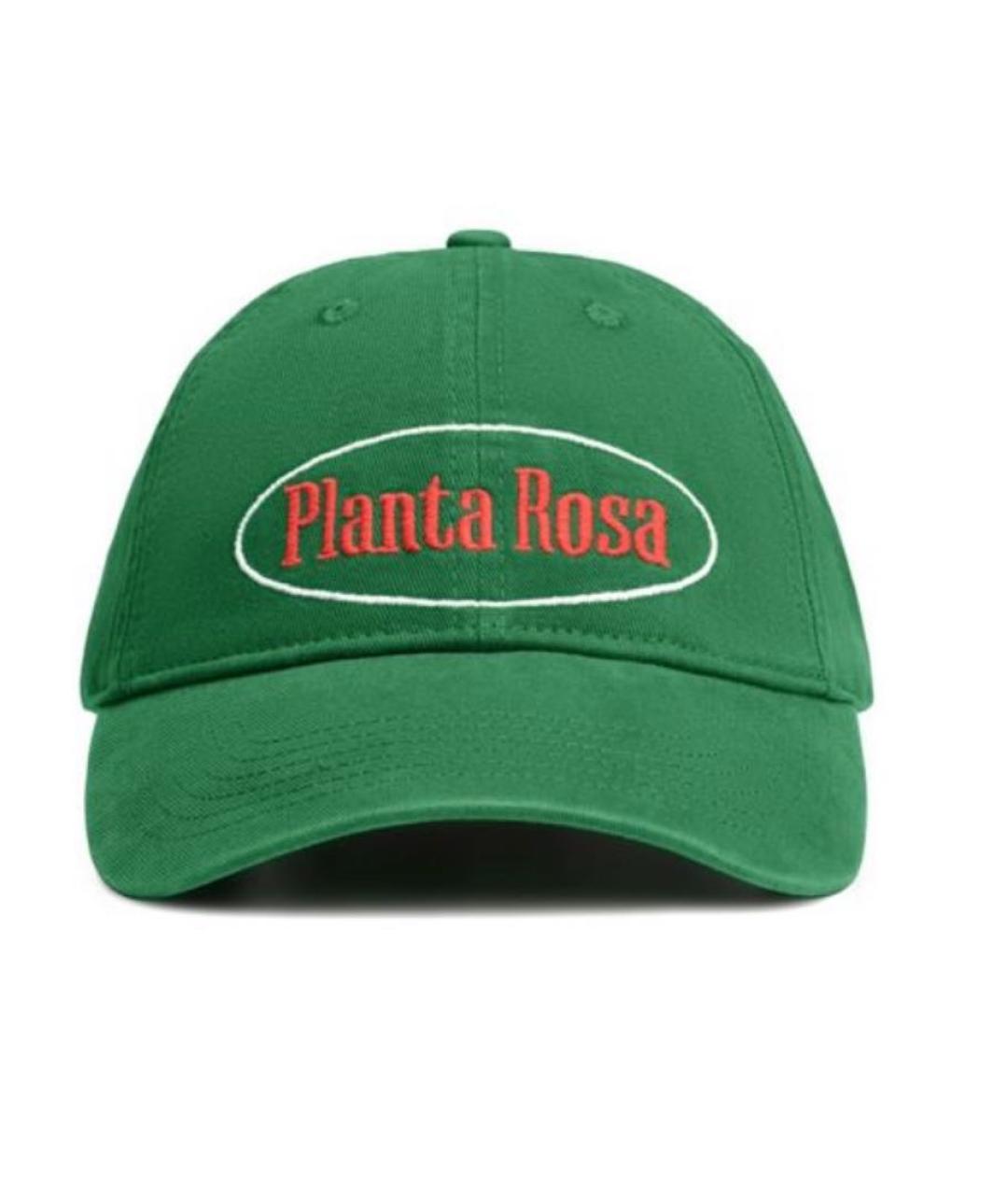 PLANTA ROSA Зеленая хлопковая футболка, фото 2