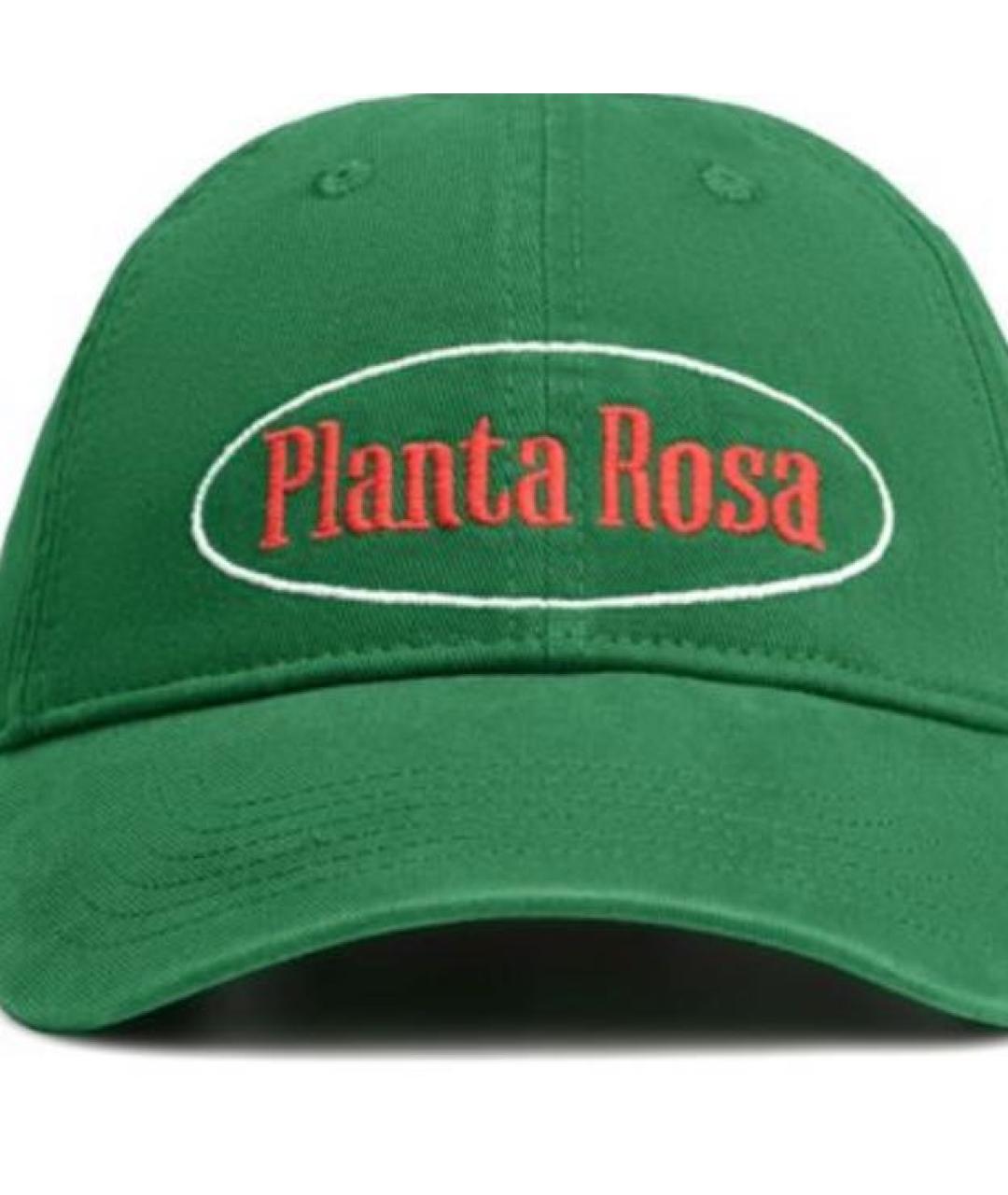 PLANTA ROSA Зеленая хлопковая футболка, фото 4