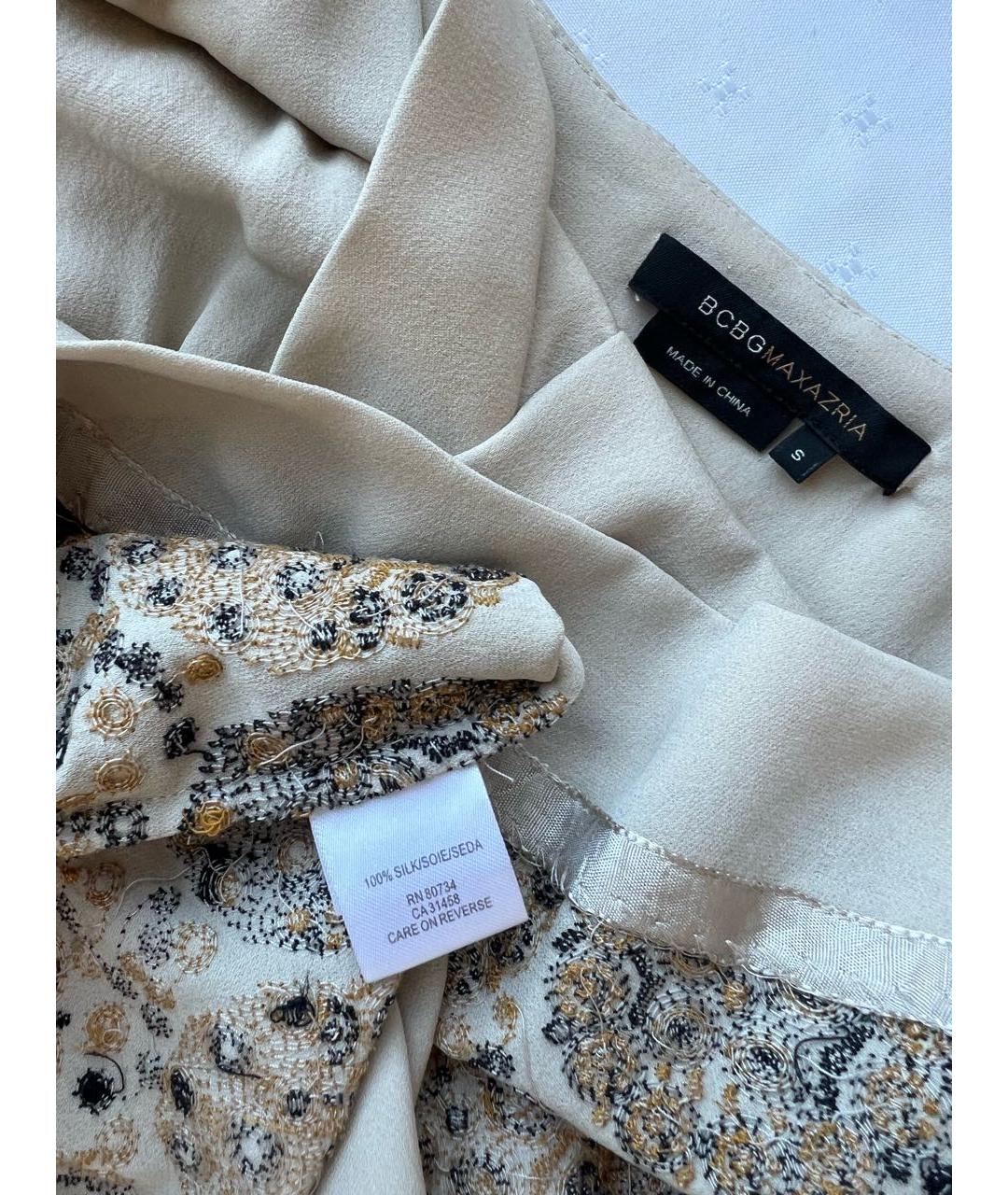 BCBG MAXAZRIA Серая шелковая майка, фото 3