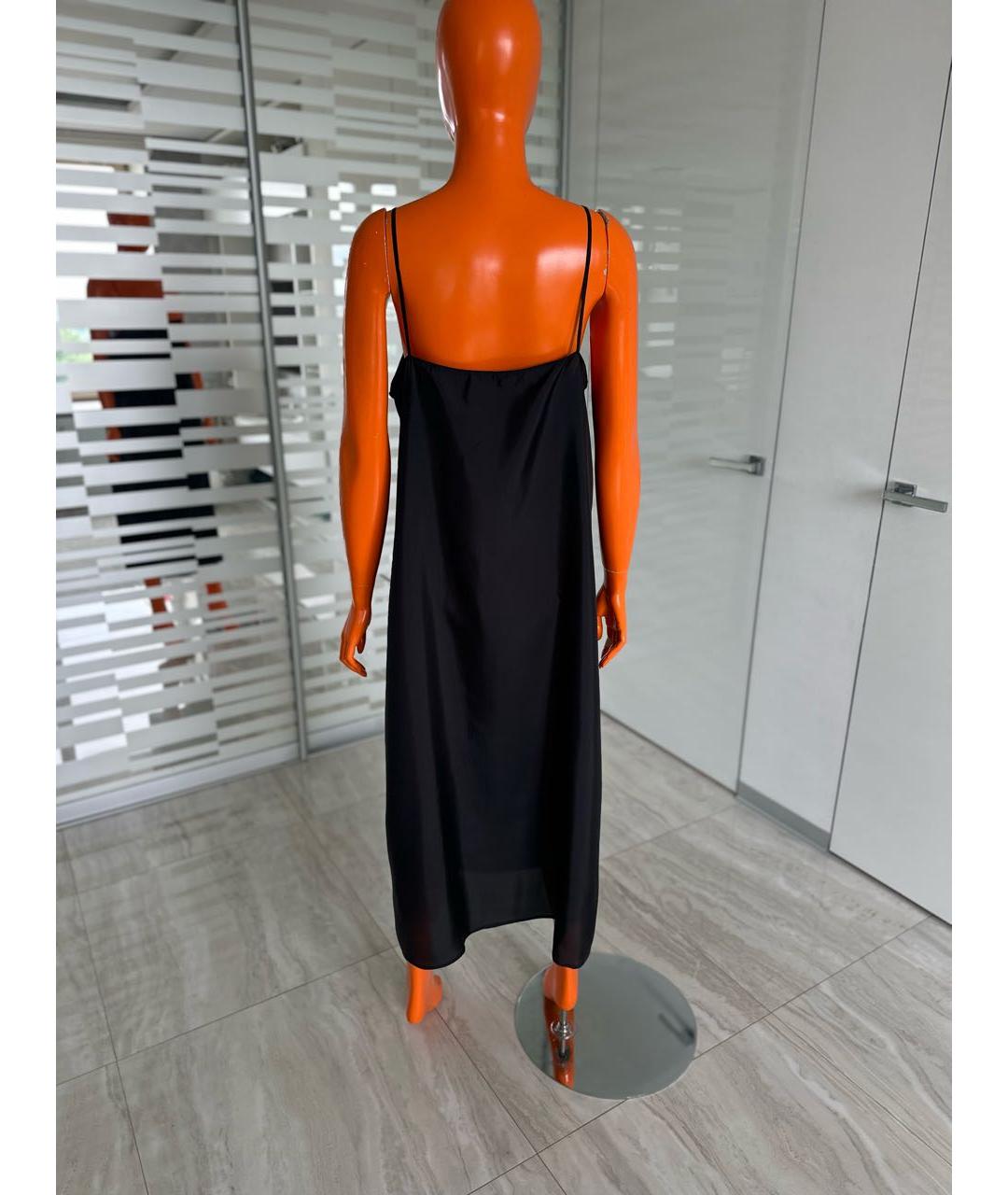 PRADA Черное шелковое коктейльное платье, фото 2