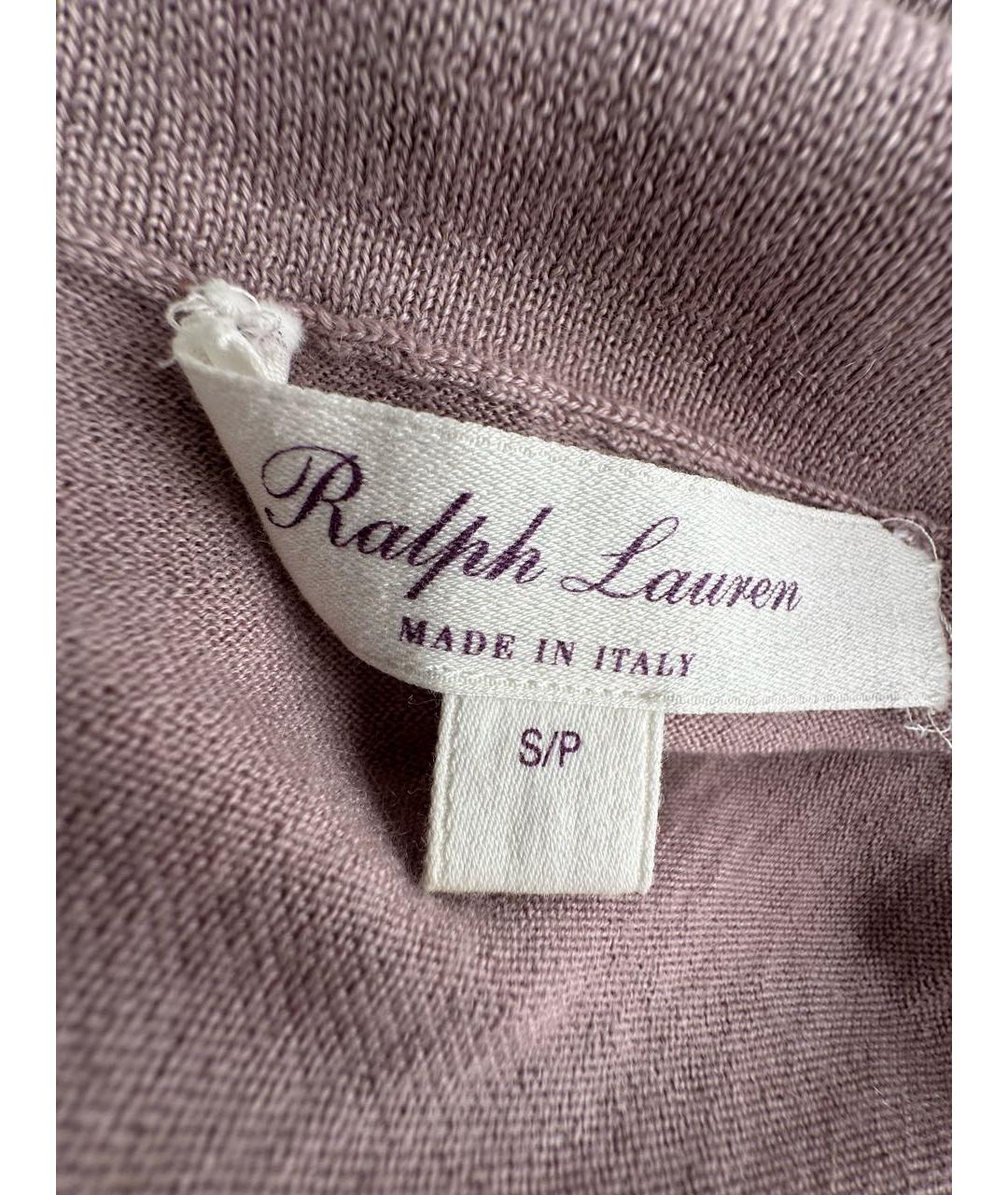 RALPH LAUREN Фиолетовая кашемировая водолазка, фото 3