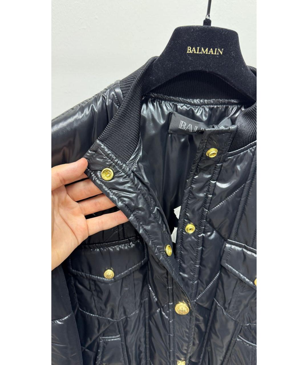 BALMAIN Черная куртка, фото 2