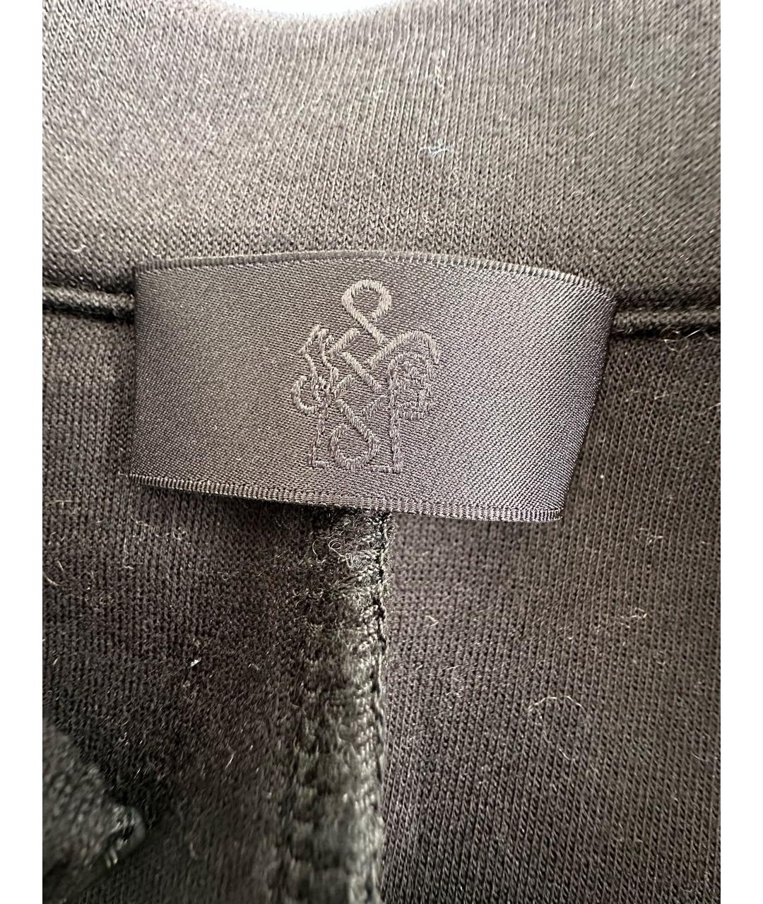 MONCLER Черное хлопковое повседневное платье, фото 4