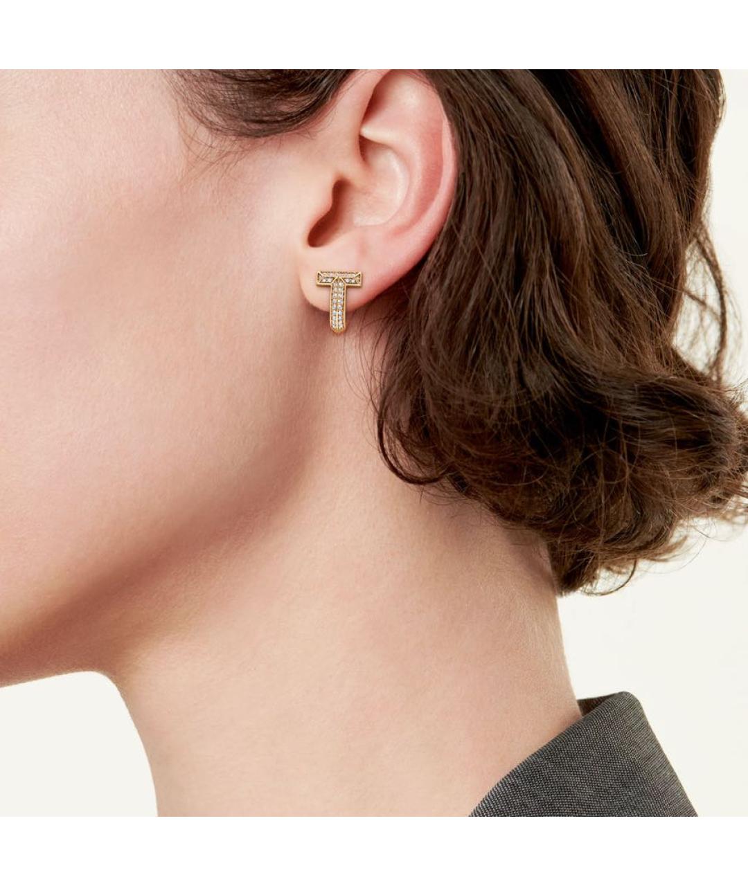 TIFFANY&CO Золотые серьги из желтого золота, фото 2