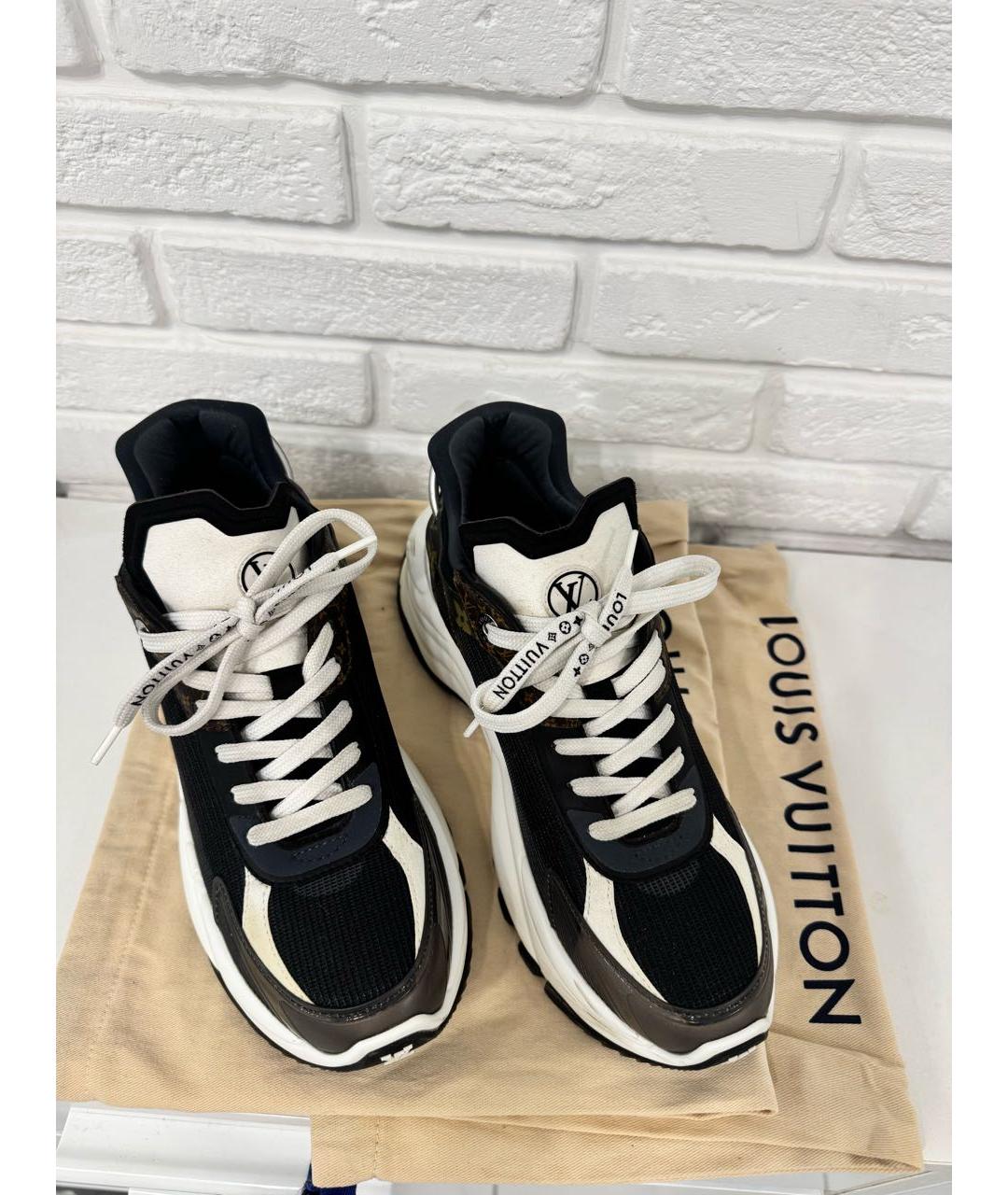 LOUIS VUITTON Черные кроссовки, фото 3