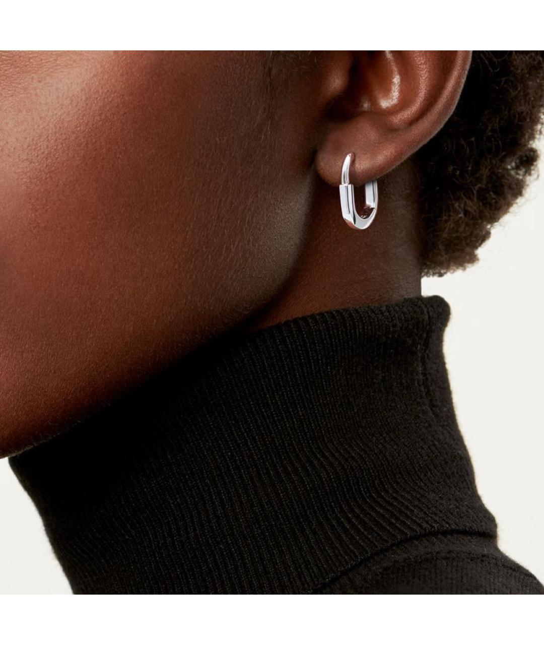 TIFFANY&CO Серебряные серьги из белого золота, фото 3