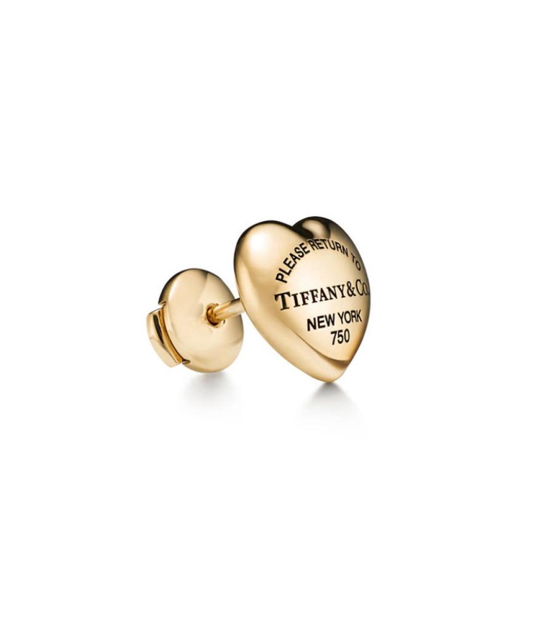 TIFFANY&CO Золотые серьги из желтого золота, фото 2