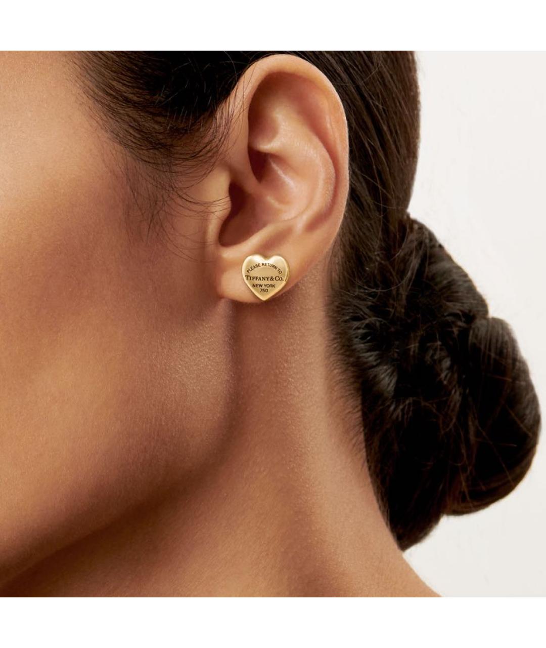 TIFFANY&CO Золотые серьги из желтого золота, фото 3