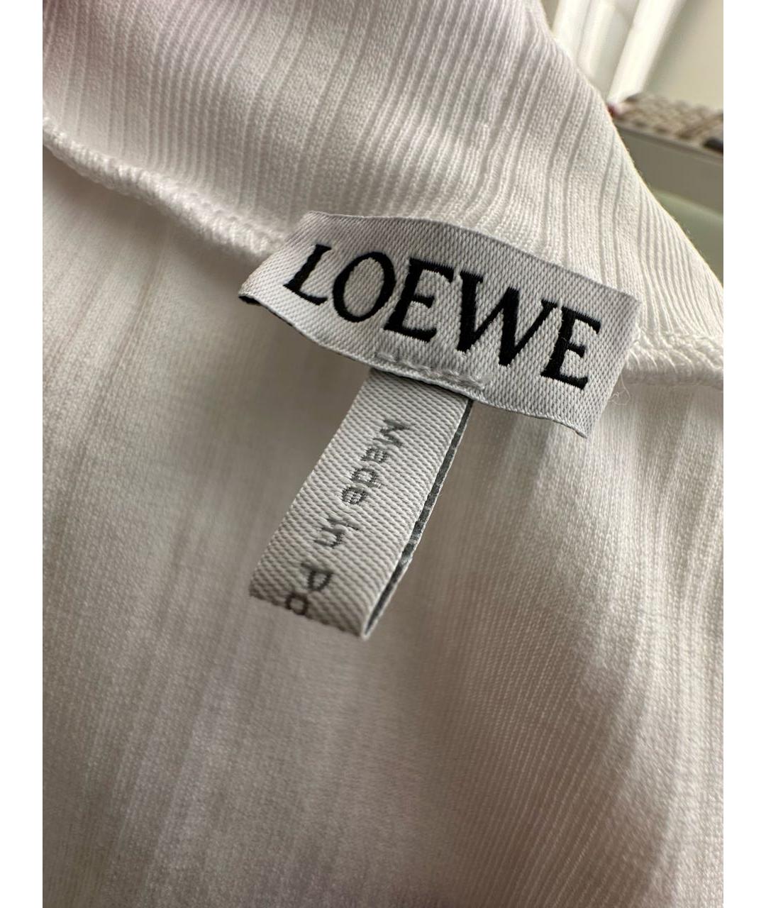 LOEWE Белая полиэстеровая майка, фото 3