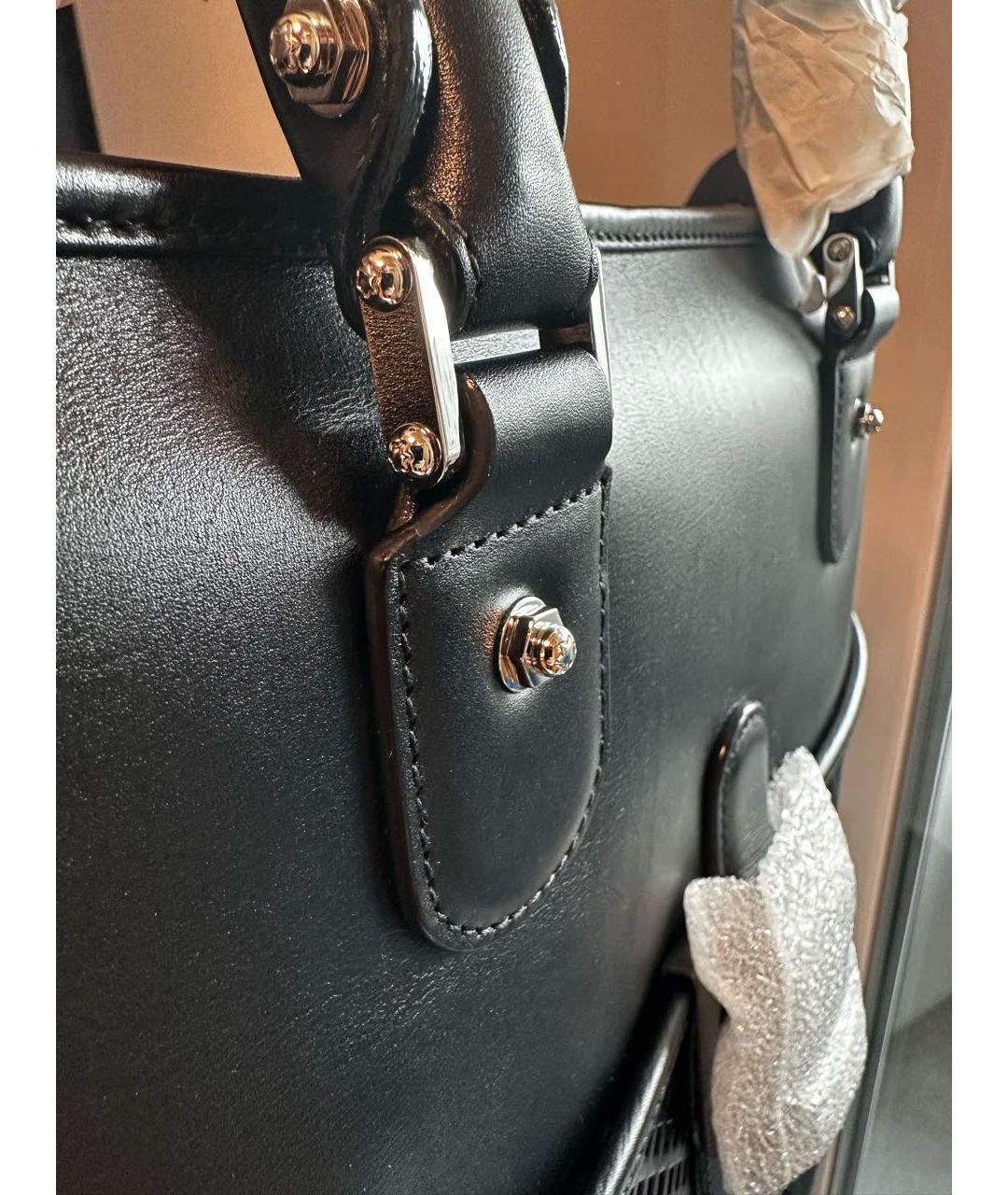 MONTBLANC Черная кожаная сумка тоут, фото 7